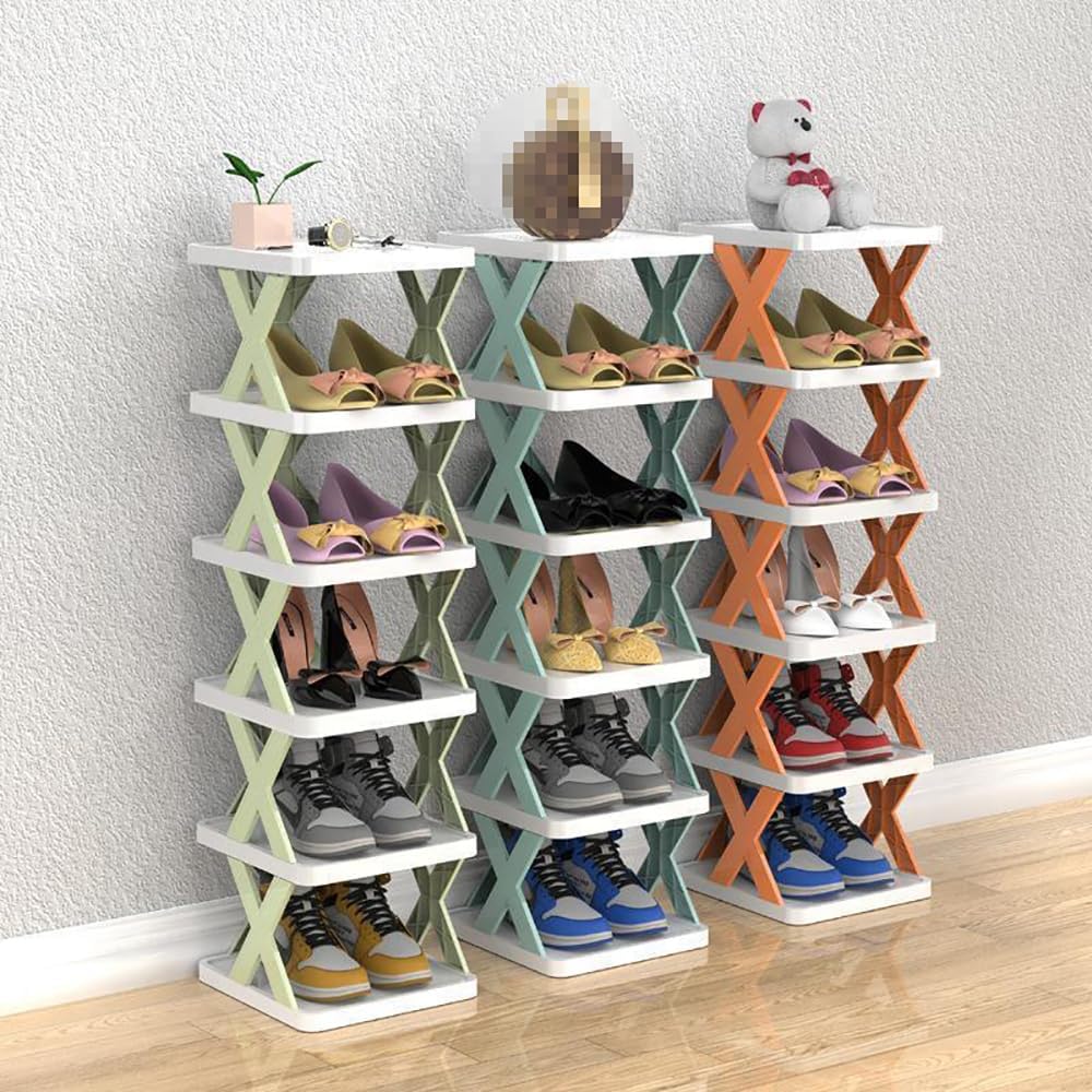 SIRDIKA Zapatero creativo de varias capas, organizador de almacenamiento de zapatos de varias capas, estante de zapatos de pie sin empalme, fácil