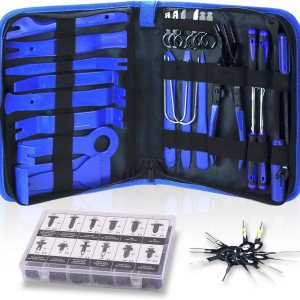 Dualeco Juego de herramientas de extracción de molduras de 102 piezas, kit de herramientas de extracción de moldura de automóvil, juego de Dualeco Juego de herramientas de extracción de molduras de 102 piezas, kit de herramientas de extracción de moldura de automóvil, juego de