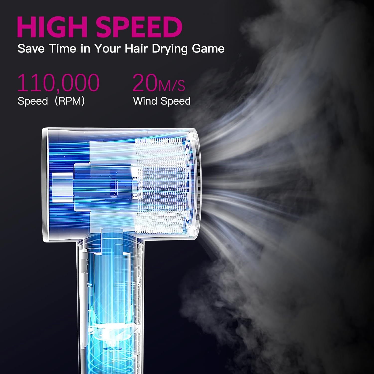 webeauty – Cepillo secador de pelo, 5 en 1, un solo paso, juego de cepillos de aire caliente profesionales para secado rápido, secado de rizos,