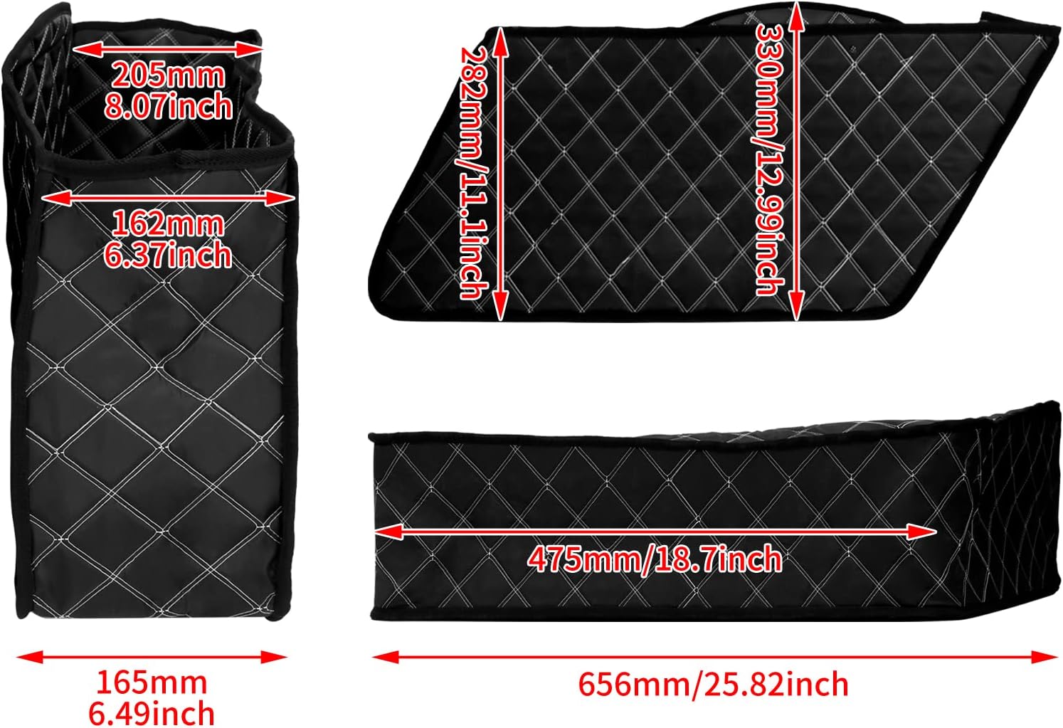 HDBUBALUS Insertos de alforja compatibles con Harley Extended Bag Touring Electra Street Glide Road King 1993-2013 (rosca blanca)