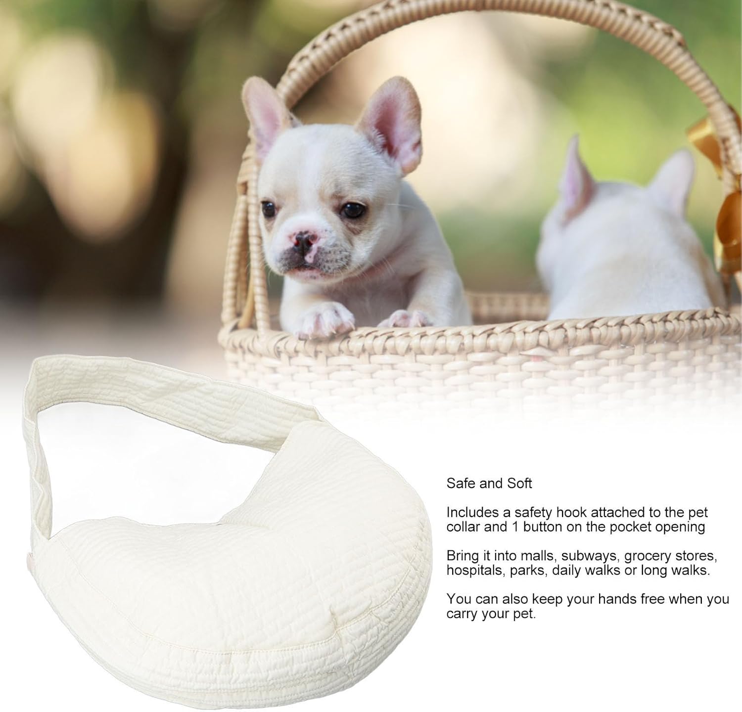 Transportador reversible para perros pequeños, manos libres, reversible, para cachorros, perros pequeños y gatos, para viajes al aire libre (S 6-9