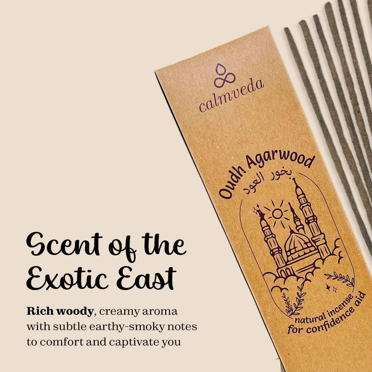Mystic Oud Varillas de incienso de madera de agar, (40 + varillas, 9 pulgadas) de grosor de resina natural hecho de chips Assam Oudh, limpio sin
