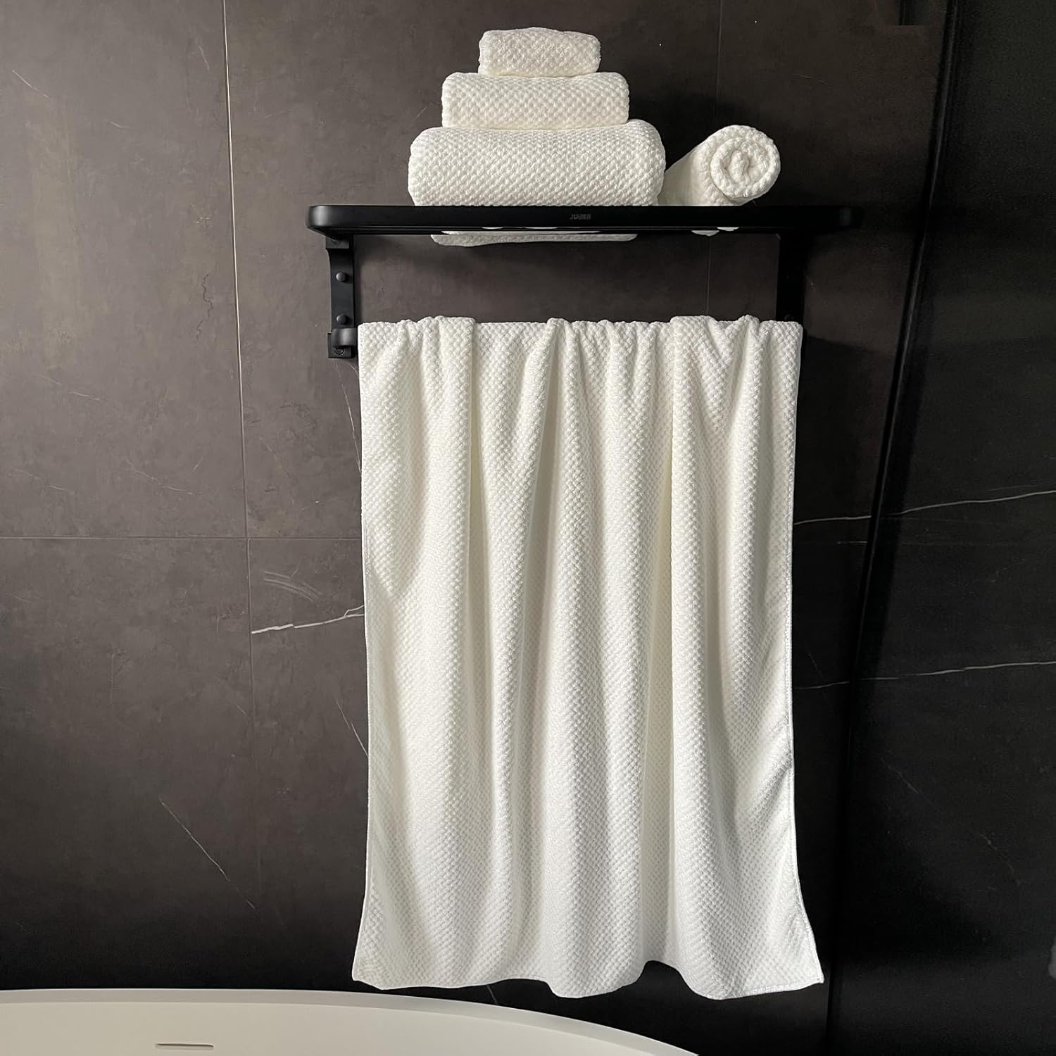 Toallas de baño de gran tamaño extra grandes de 40 x 80 pulgadas para adultos, toallas de ducha de microfibra súper suaves de secado rápido