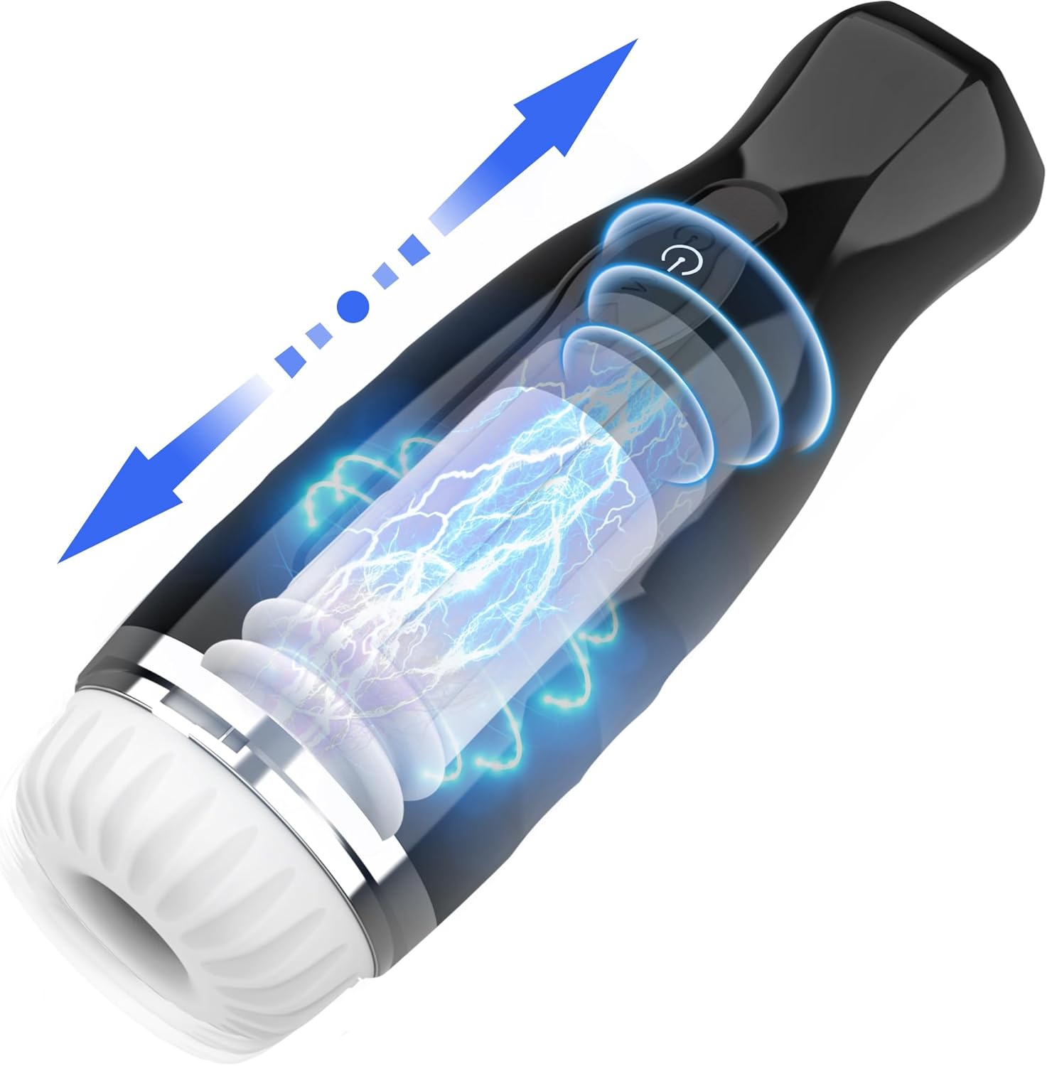 Masturbadores masculinos automáticos con 5 empujones y vibración, máquina sexual de juguete para adultos, dispositivo de estimulación sexual para