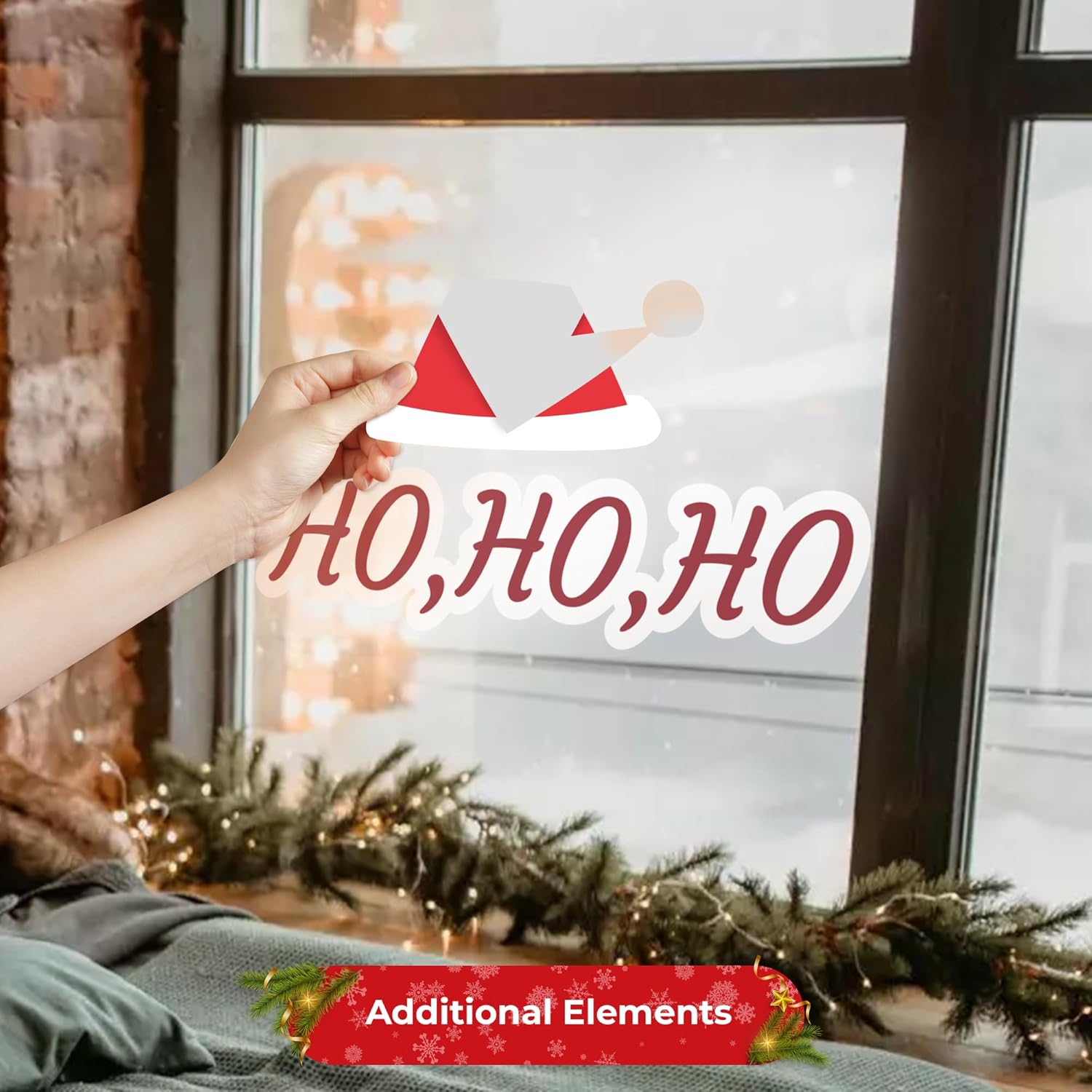 Crea tu propio texto de Navidad para decoraciones de Navidad en interiores  Calcomanía de decoración de Navidad del Grinch  Decoración navideña para