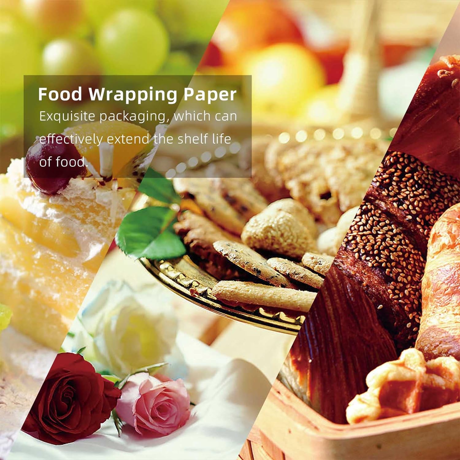 400 hojas de papel para alimentos, hojas de papel a prueba de grasa de 12 x 12 pulgadas, para envolver panrollos, envoltorios de forro de cestas