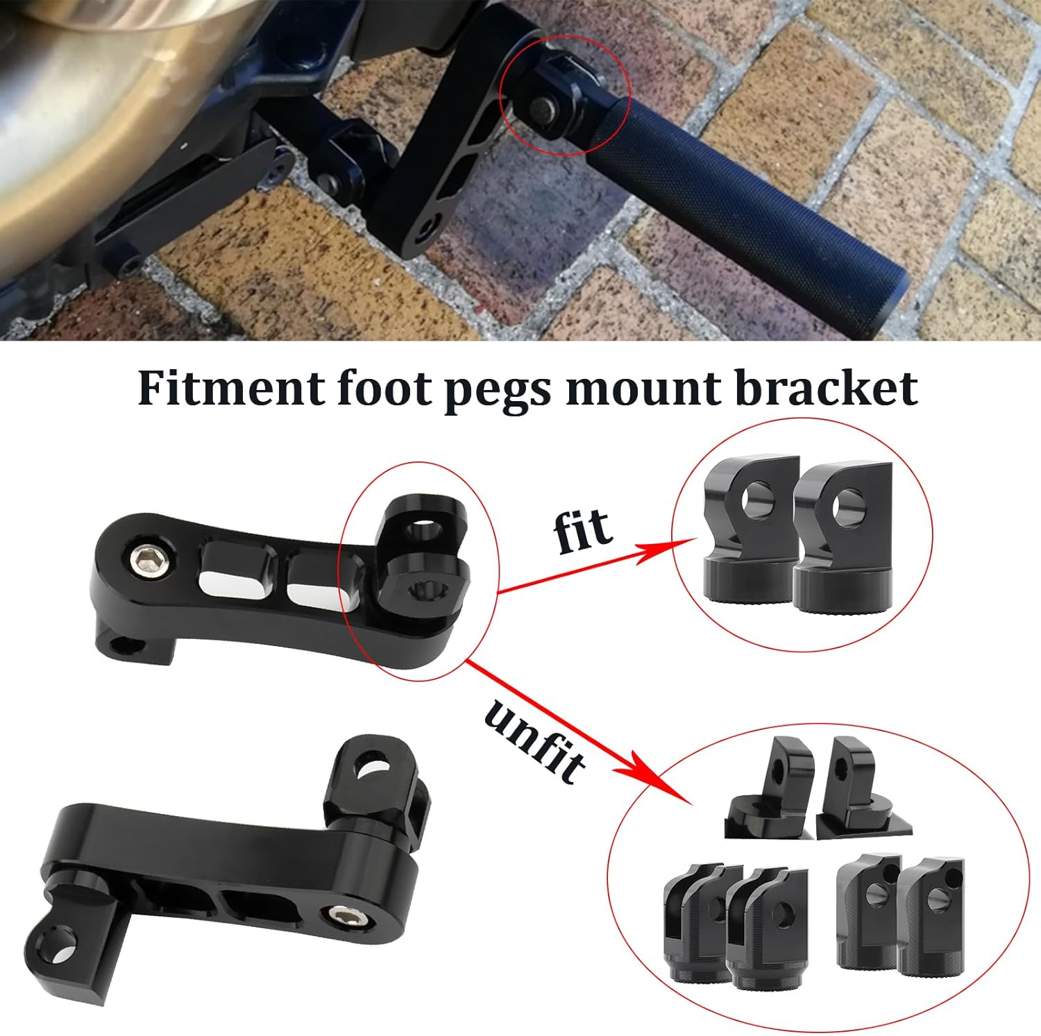 Estriberas ajustables para pasajeros, soportes de extensión de 2 14 pulgadas de montaje macho para Harley Sportster Dyna Softail Touring Road King