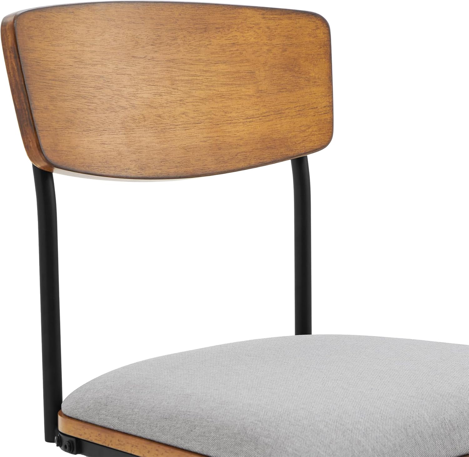 CHITA Juego de 2 sillas de comedor modernas giratorias, sillas de cocina de comedor de tela, sillas de comedor tapizadas de mediados de siglo con