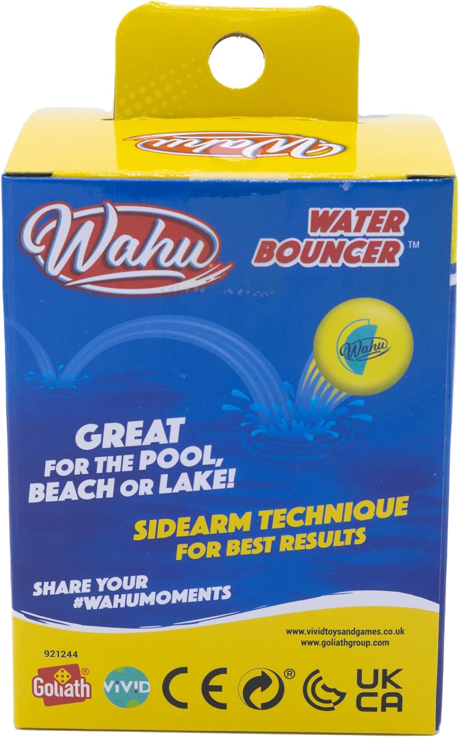 WAHU Bouncer – Pelota de piscina 100% impermeable, bola de salto de 3.5 pulgadas para piscina y playa, salta más de 75 pies en el agua, naranja