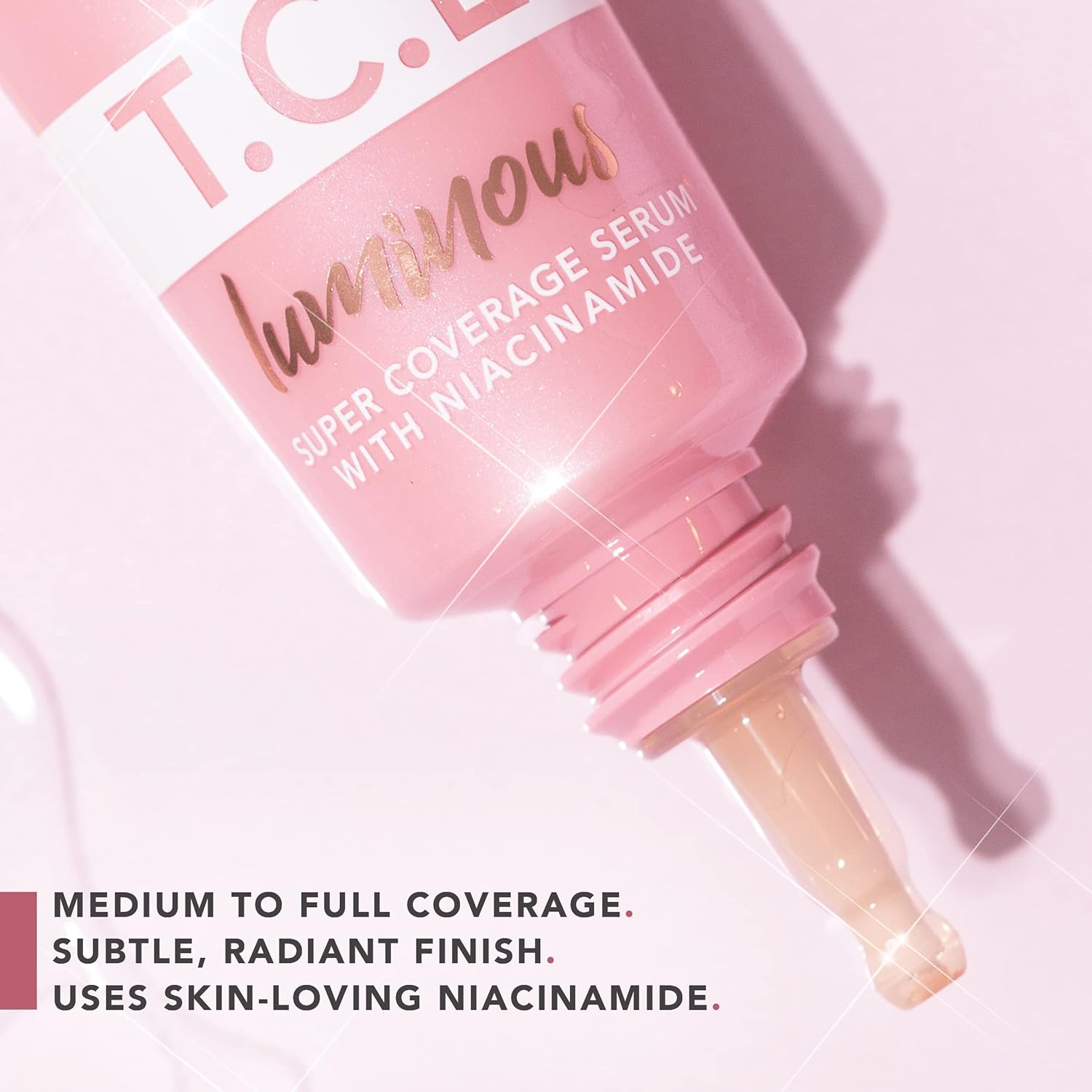 Doll 10 TCE – Suero luminoso de súper cobertura con niacinamida, maquillaje de base tintada de cobertura completa (ligero)
