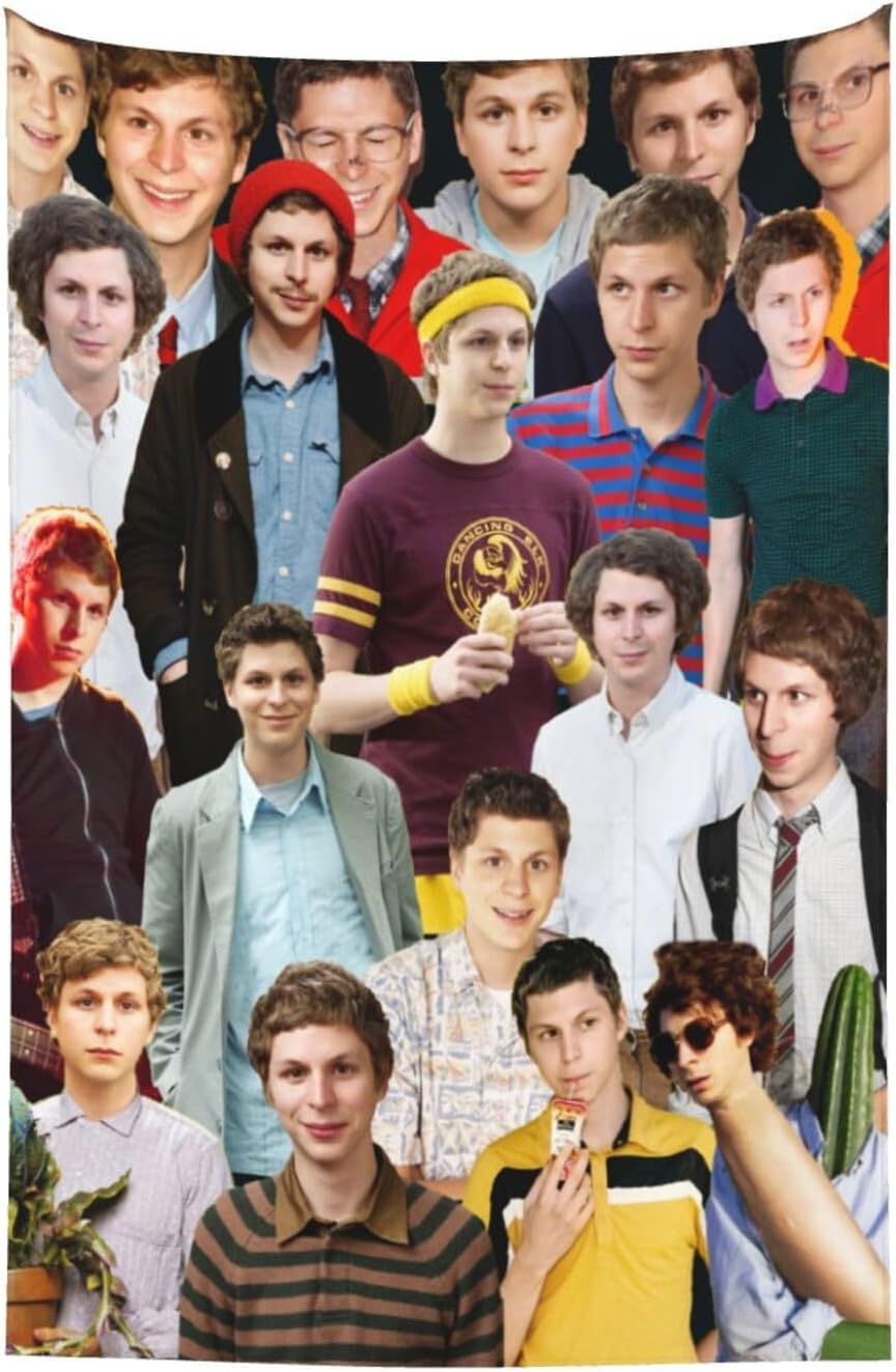 zyqubaw Tapiz de Michael Cera para colgar en la pared, póster para dormitorio, sala de estar, decoración de dormitorio universitario, habitación,