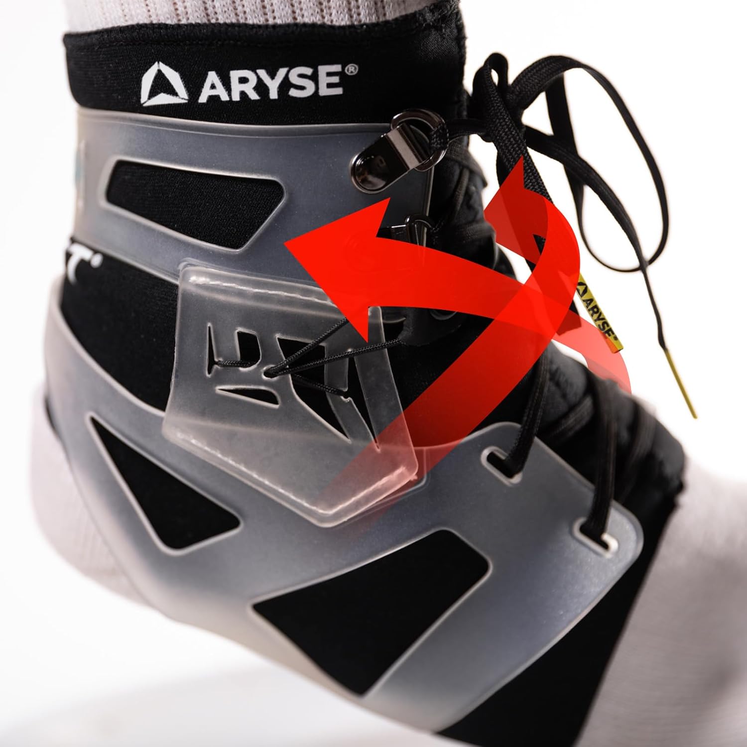 ARYSE IFAST – Tobillera estabilizadora de tobillo para hombres y mujeres, ideal para baloncesto, voleibol, fútbol y mucho más. (XXL, blanco, par)
