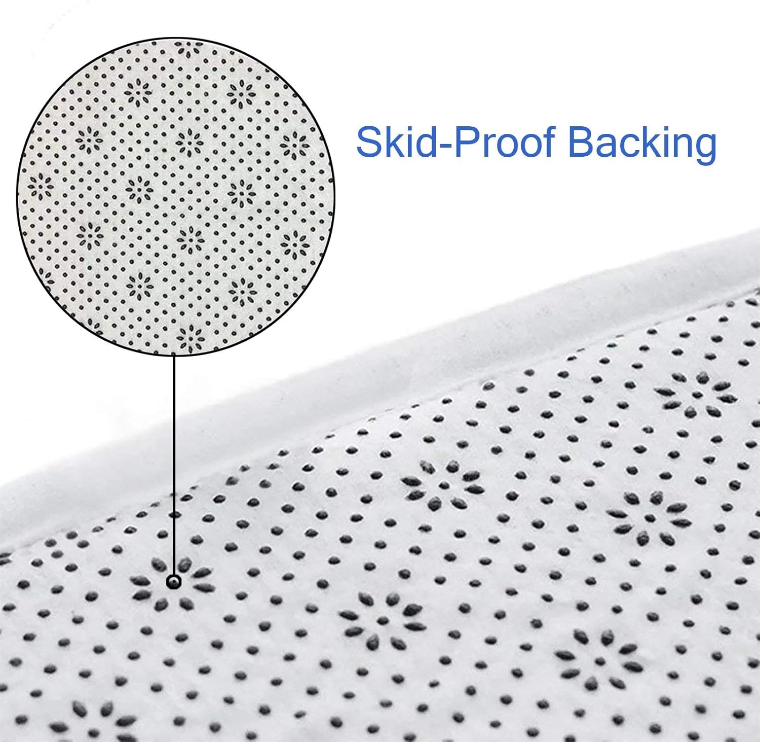 Hapuxt Juego de tapetes de baño antideslizantes, incluye tapete de contorno en forma de U, funda para asiento de inodoro, setas, caracoles, flores