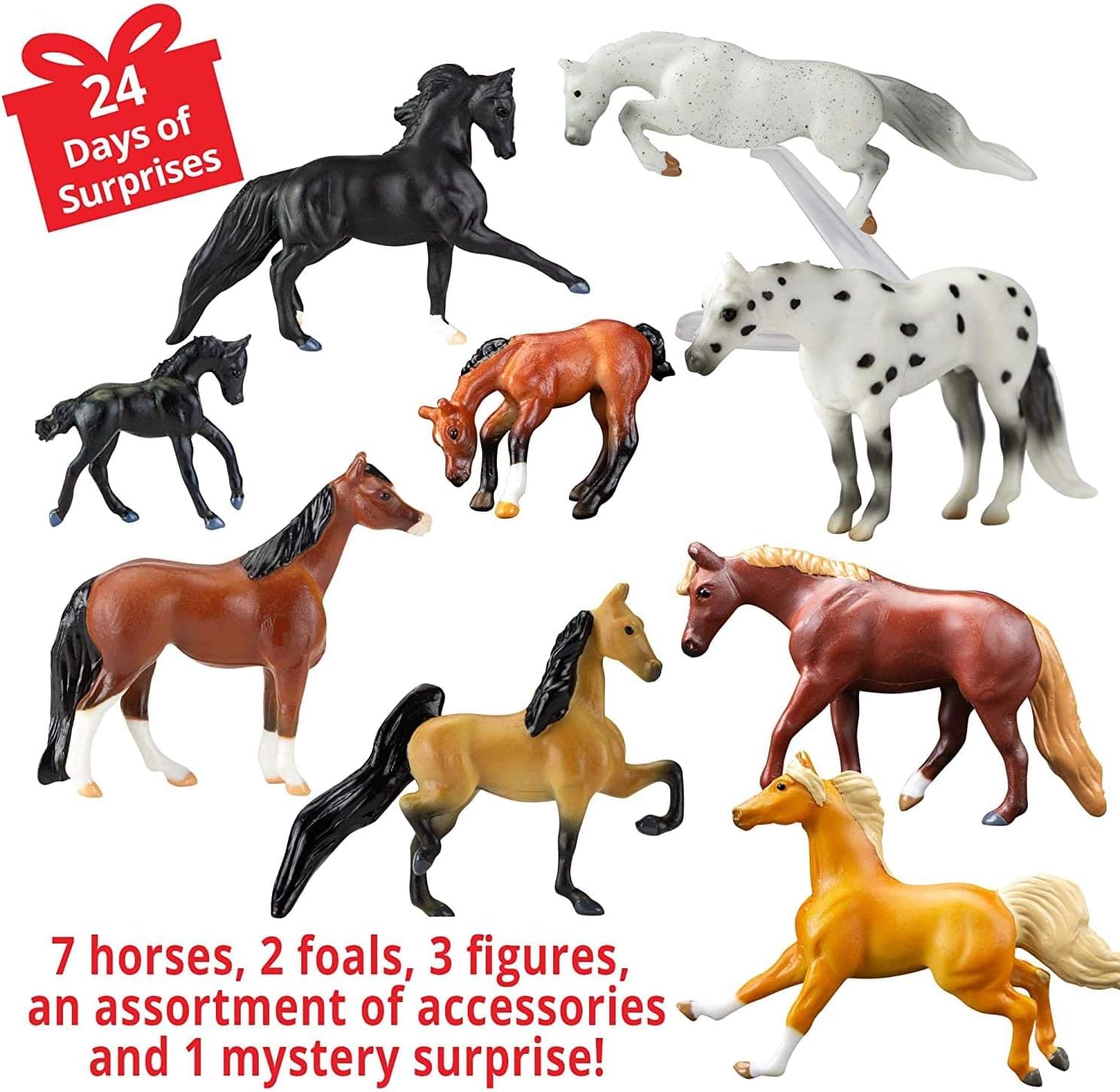 Colección festiva de caballos Breyer 2021  Calendario navideño de Adviento  Modelo #700700