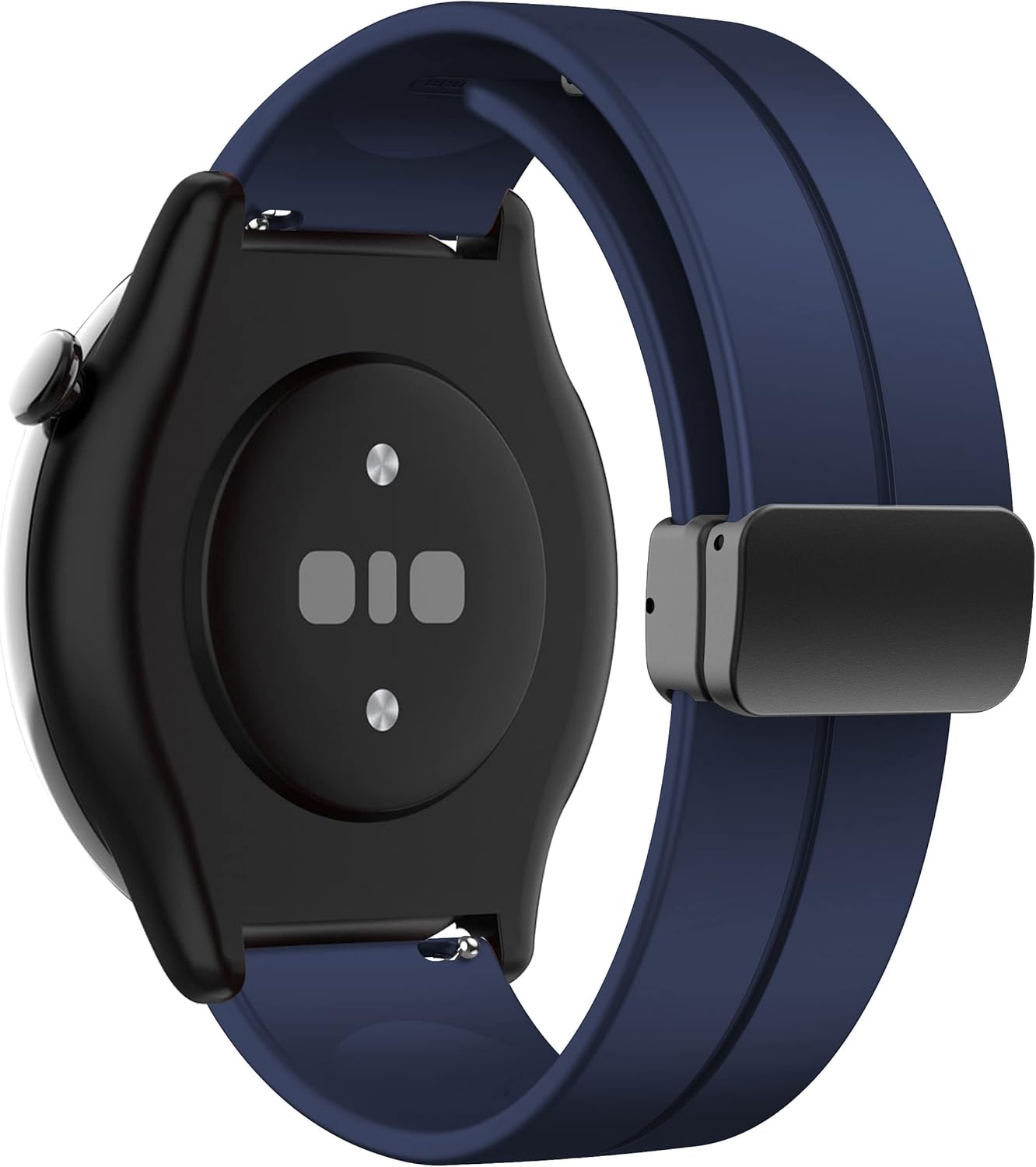 iPartsonline Banda magnética de silicona compatible con Amazfit Gtr MiniGts4 Mini2 MiniBip3Gtr4Gtr3 Smartwatch 0.866 in 0.787 in Correa deportiva de