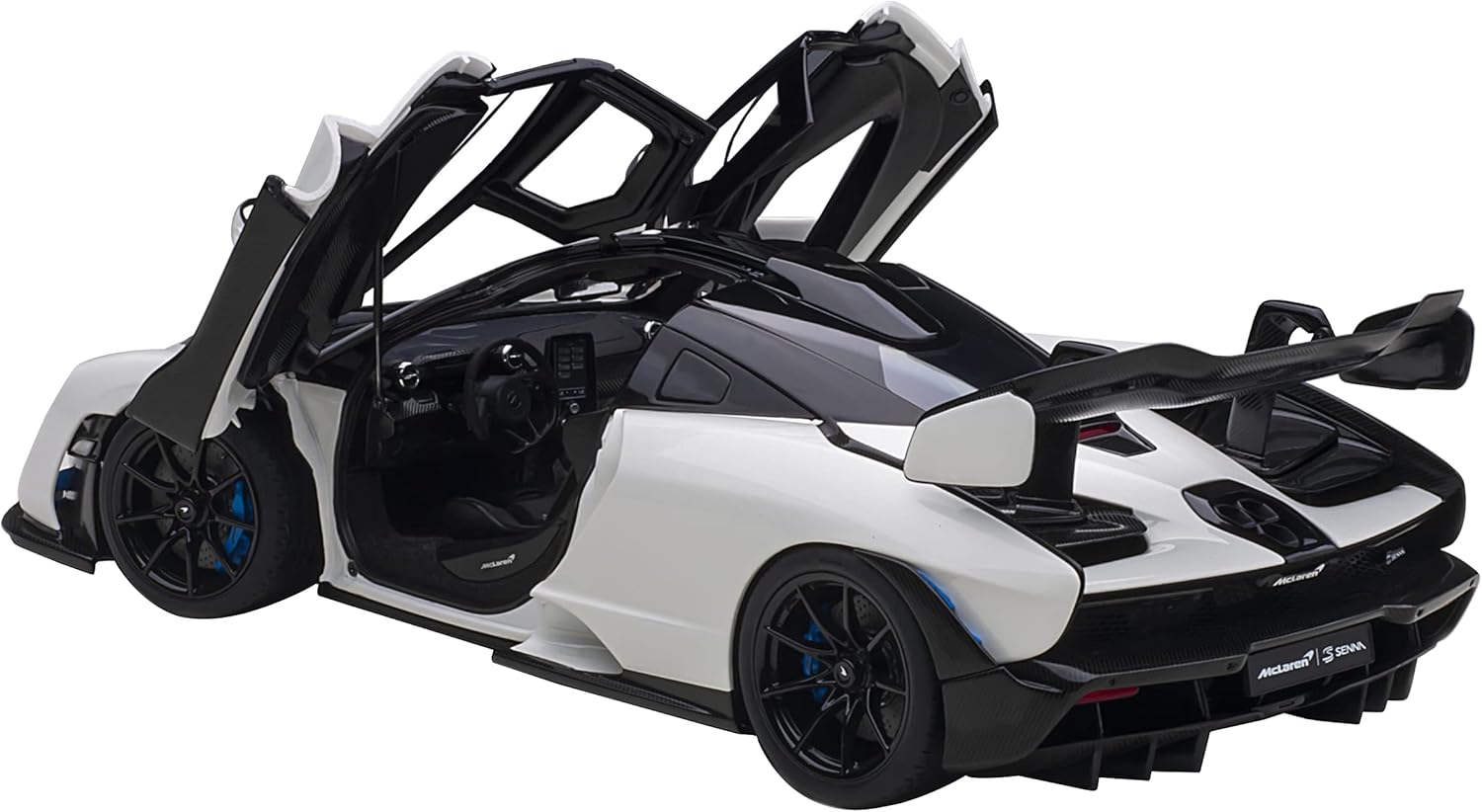 Auto Art Models McLaren Senna Vision Pure White and Black 118 Model Car by Autoart 76075