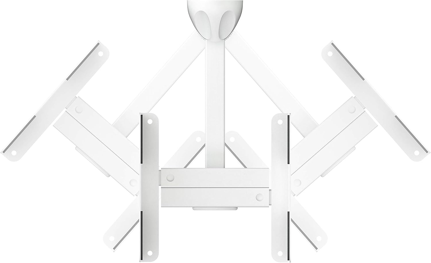 AVF Soportes de altavoz de sujeción lateral de acero tradicional en blanco (juego de 2)