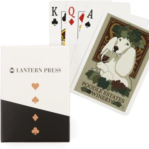 Lantern Press Caniche, anuncio retro de bodega (52 cartas de juego, baraja de cartas de tamaño póquer con comodines) Lantern Press Caniche, anuncio retro de bodega (52 cartas de juego, baraja de cartas de tamaño póquer con comodines)