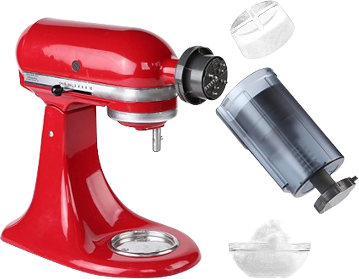 Kitchenaid – Accesorio de hielo afeitado para batidora de pie KitchenAid, accesorio eficiente para afeitadora de hielo, máquina de cono de nieve de