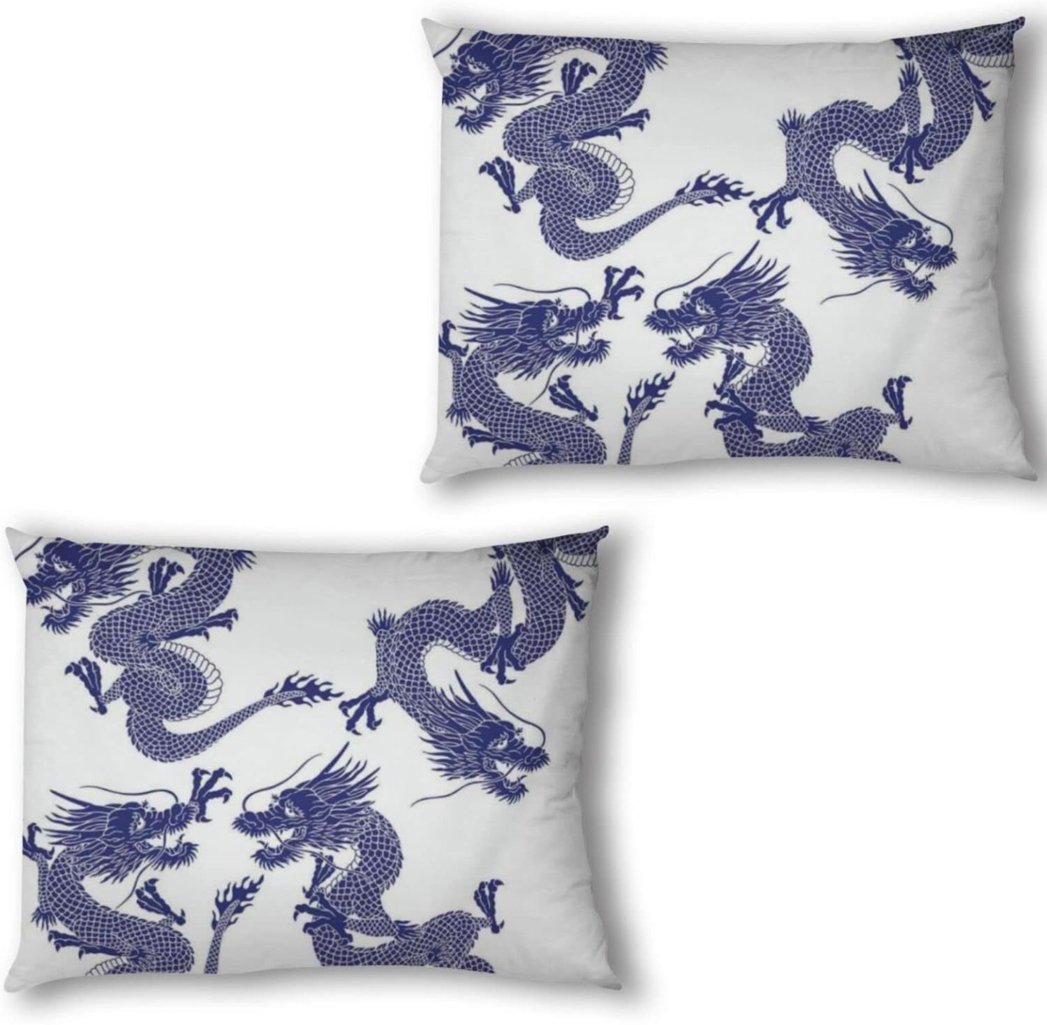 Juego de funda de edredón de 3 piezas con temática de dragón tamaño California King, ropa de cama con estampado de dragones japoneses, funda de