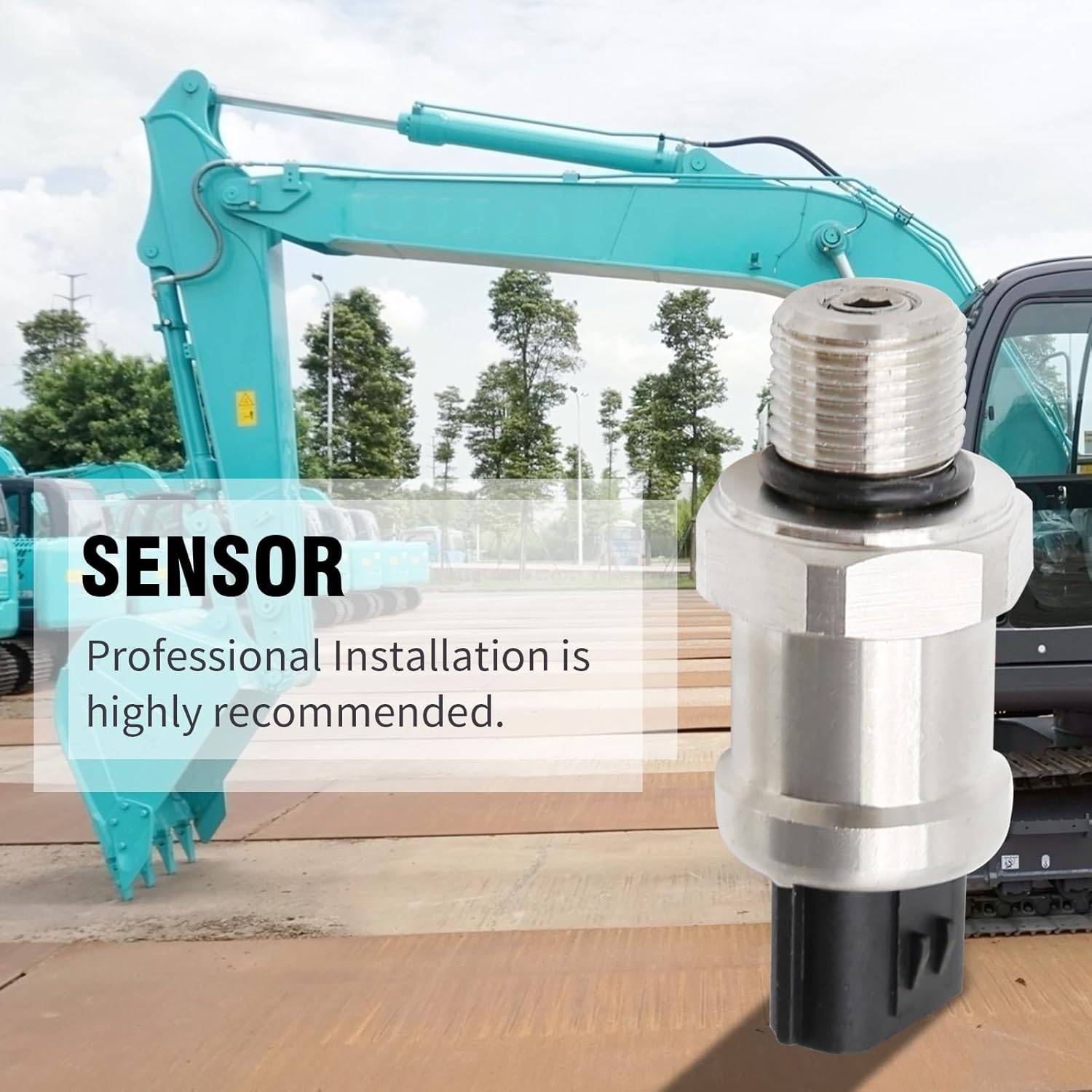 ZUDSKUY Sensor de Alta Presión Reemplazo para LS52S00015P1 Sensor de Alta Presión Excavadora Parte Compatible con Kobelco SK200-8