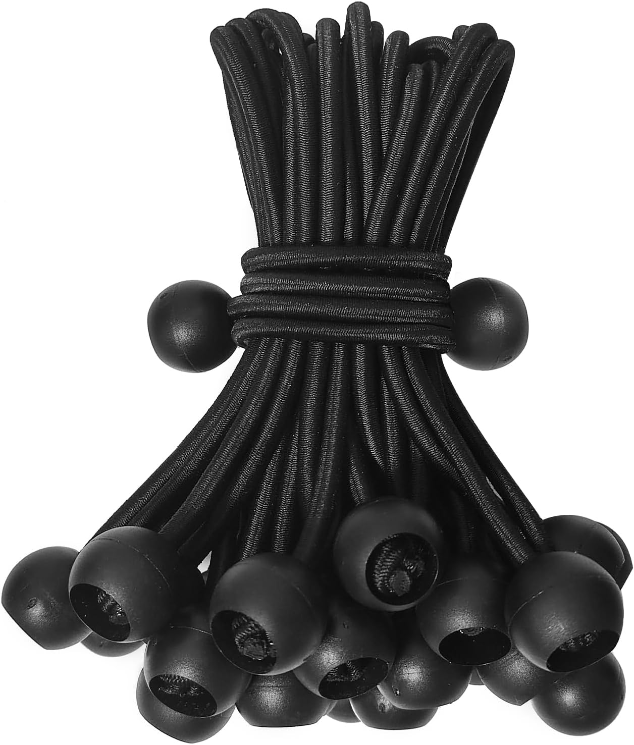 Cuerdas elásticas de bolas de 6 pulgadas resistentes y versátiles con bolas, cuerda elástica con bolas, cuerda de bucle, para interiores y
