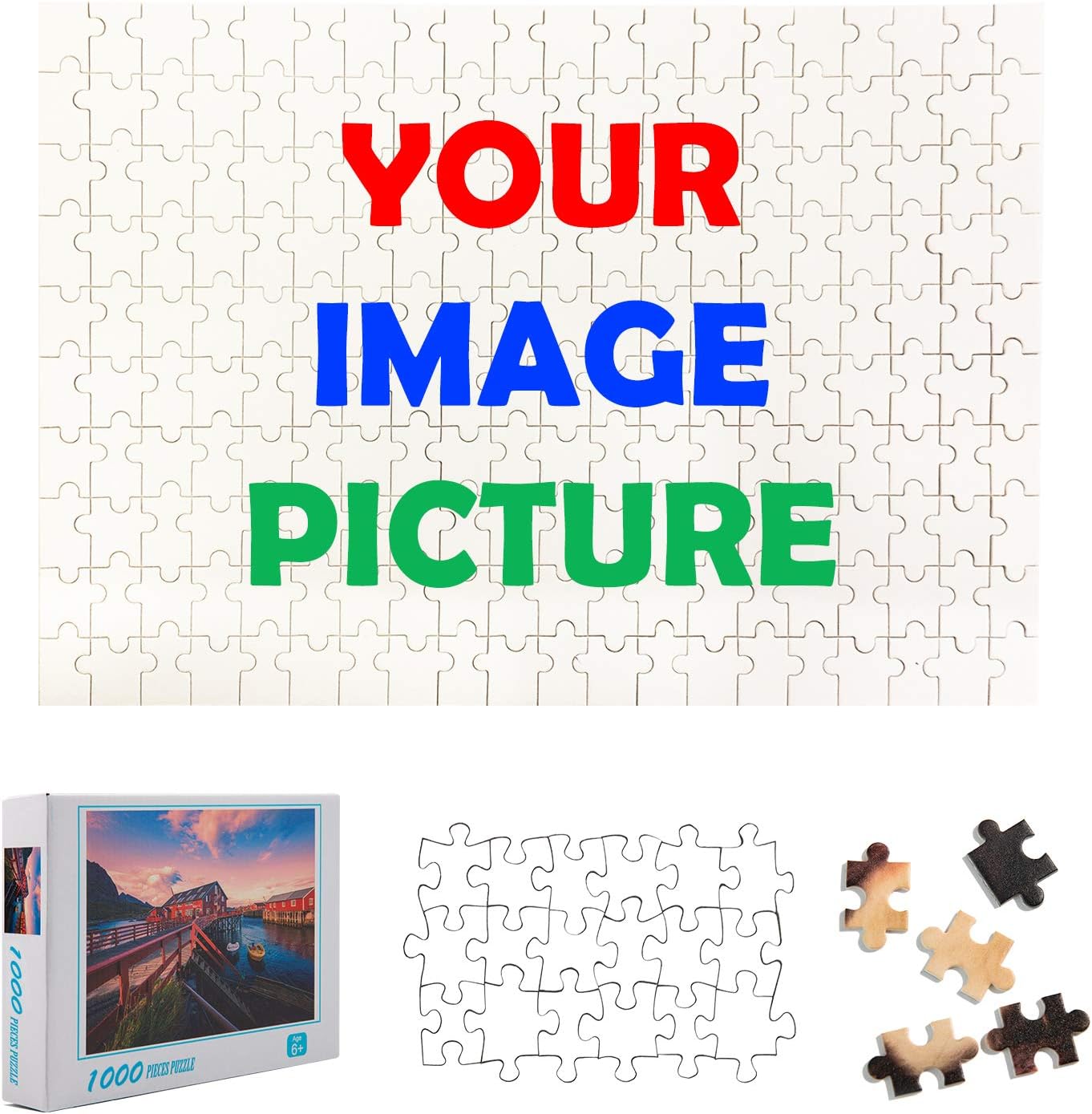 Rompecabezas personalizados para decoración del hogar, rompecabezas de fotos personalizados, regalo único, juegos familiares juguetes (200 piezas,