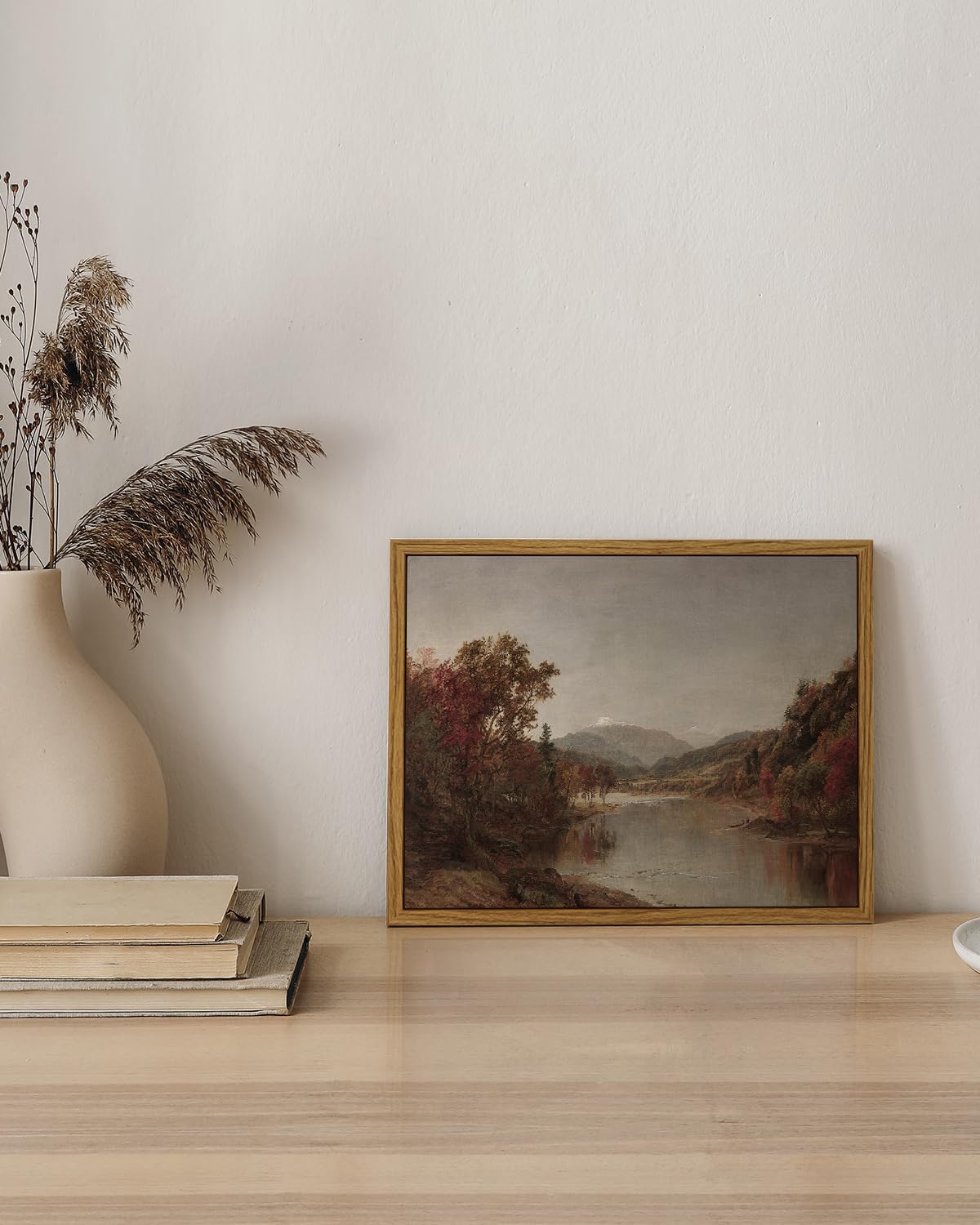 ARPEOTCY Lienzo enmarcado vintage, 8 x 10 pulgadas, impermeable, para sala de estar