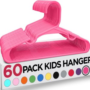 Utopia Home Paquete de 60 perchas para niños, perchas de plástico de 11.5 pulgadas para armario, perchas para ropa y perchas infantiles para Utopia Home Paquete de 60 perchas para niños, perchas de plástico de 11.5 pulgadas para armario, perchas para ropa y perchas infantiles para