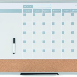 MasterVision 3-en-1Calendario seco, Blanco MasterVision 3-en-1Calendario seco, Blanco
