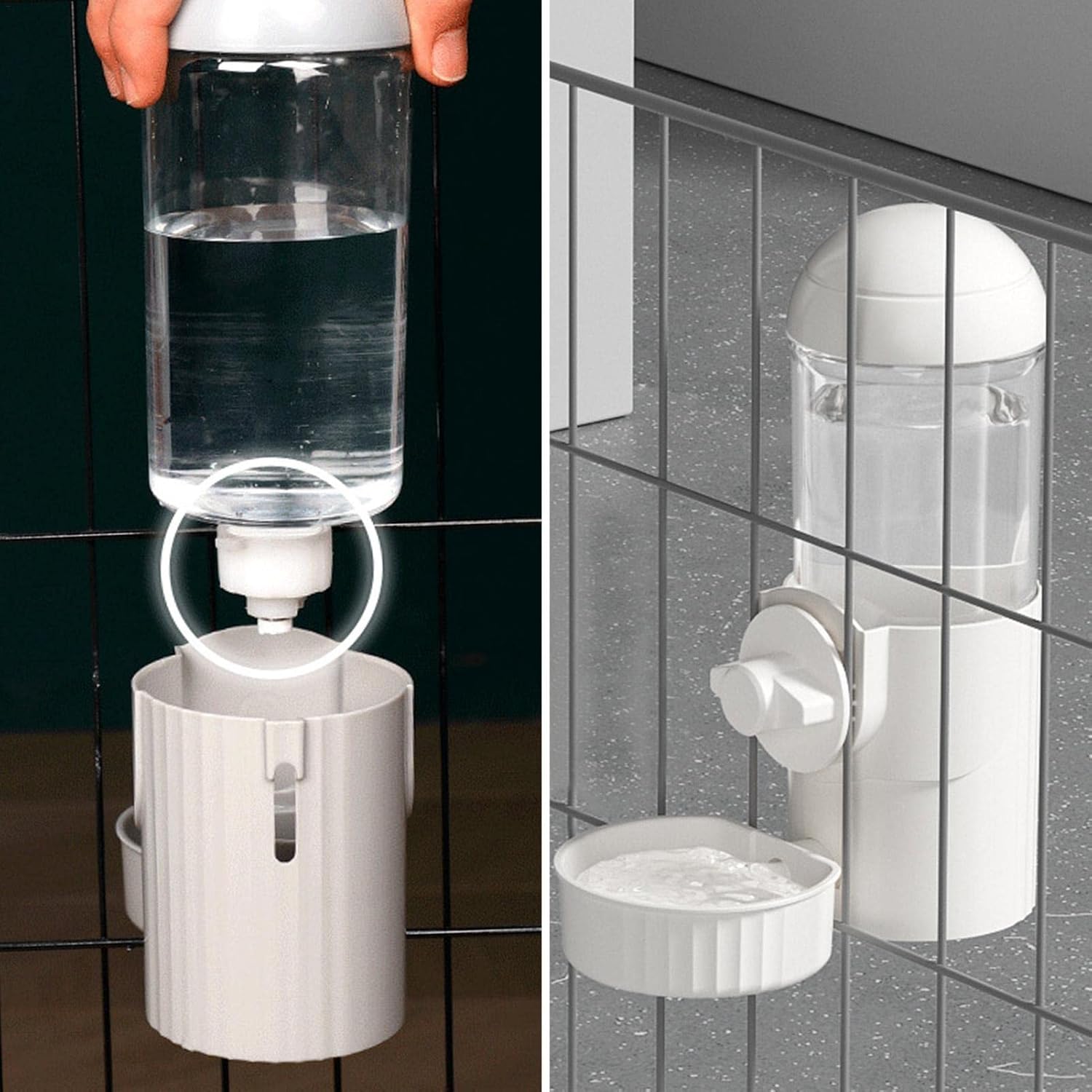 Comedero automático para mascotas, dispensador automático de agua para gatos, dispensador de alimentos para mascotas para perros pequeños y