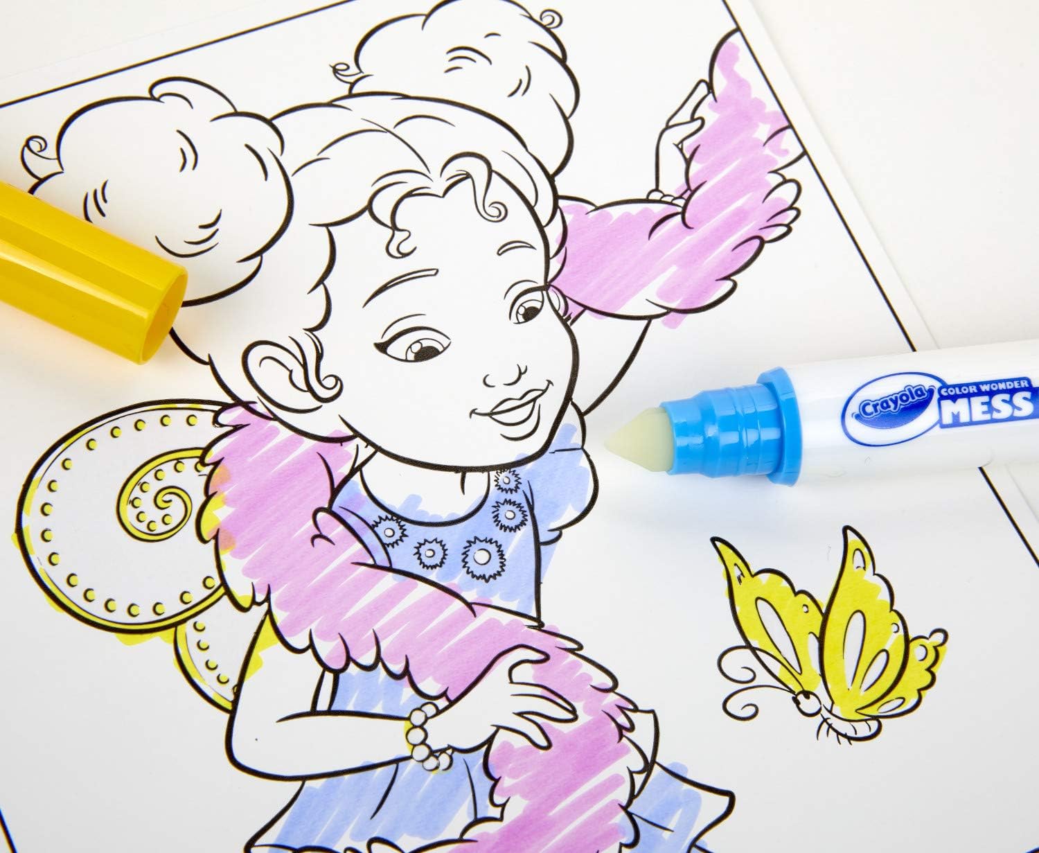 Crayola Fancy Nancy Color Wonder – Bloc de actividades de viaje, para colorear sin desorden, regalo para niños, 3, 4, 5, 6, multicolor
