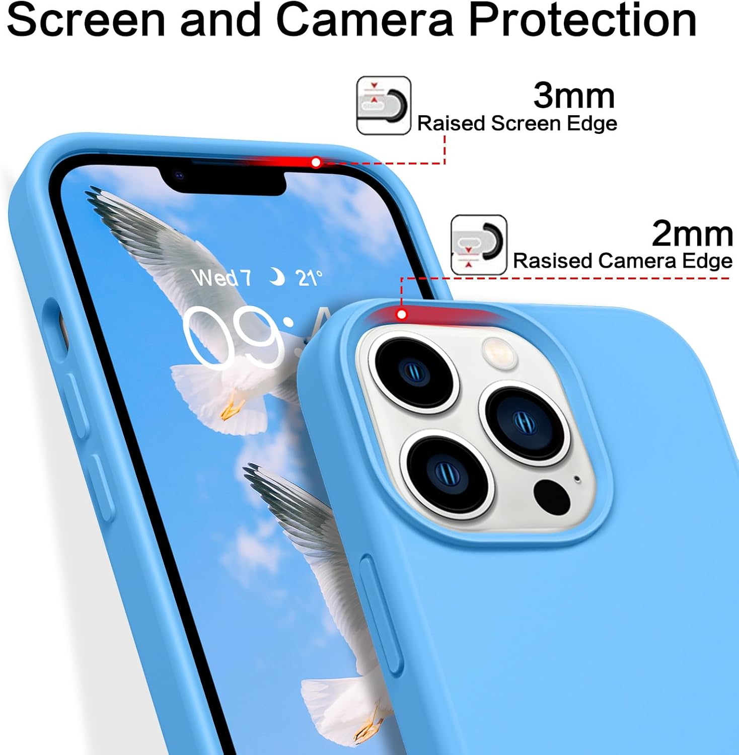 BENTOBEN Funda para iPhone 13 Pro Max, funda para iPhone 13 Pro Max con Magsafe, magnética, ajuste delgado, silicona líquida suave, antiarañazos, a