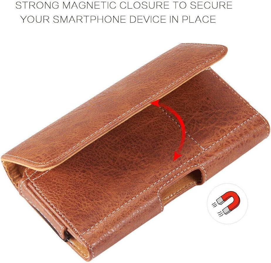 Funda de transporte de cuero con trabilla para cinturón compatible con Galaxy Note 20 Ultra, Note20, S23 Ultra, S23 Plus, A14, A54 5G, iPhone14 15