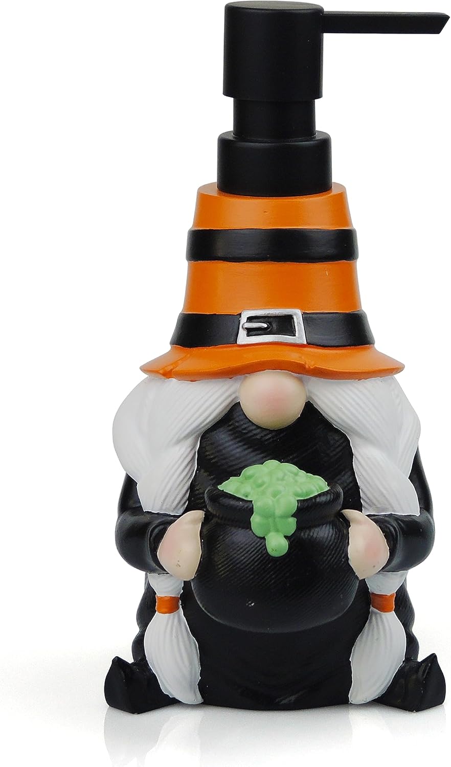 Dispensador de jabón de Halloween para encimera de cocina, fregadero de baño, 100% resina, para jabón de manos, jabón de platos, loción