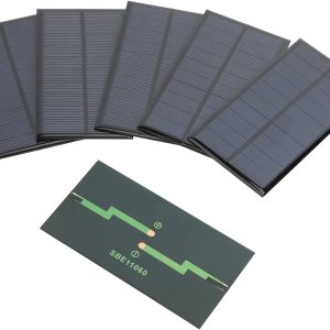 Micro paneles solares, 5 celdas solares fotovoltaicas de 5 V 200 mA de 4.331 in x 2.362 in  4.33 x 2.36 pulgadas Micro paneles solares, 5 celdas solares fotovoltaicas de 5 V 200 mA de 4.331 in x 2.362 in  4.33 x 2.36 pulgadas