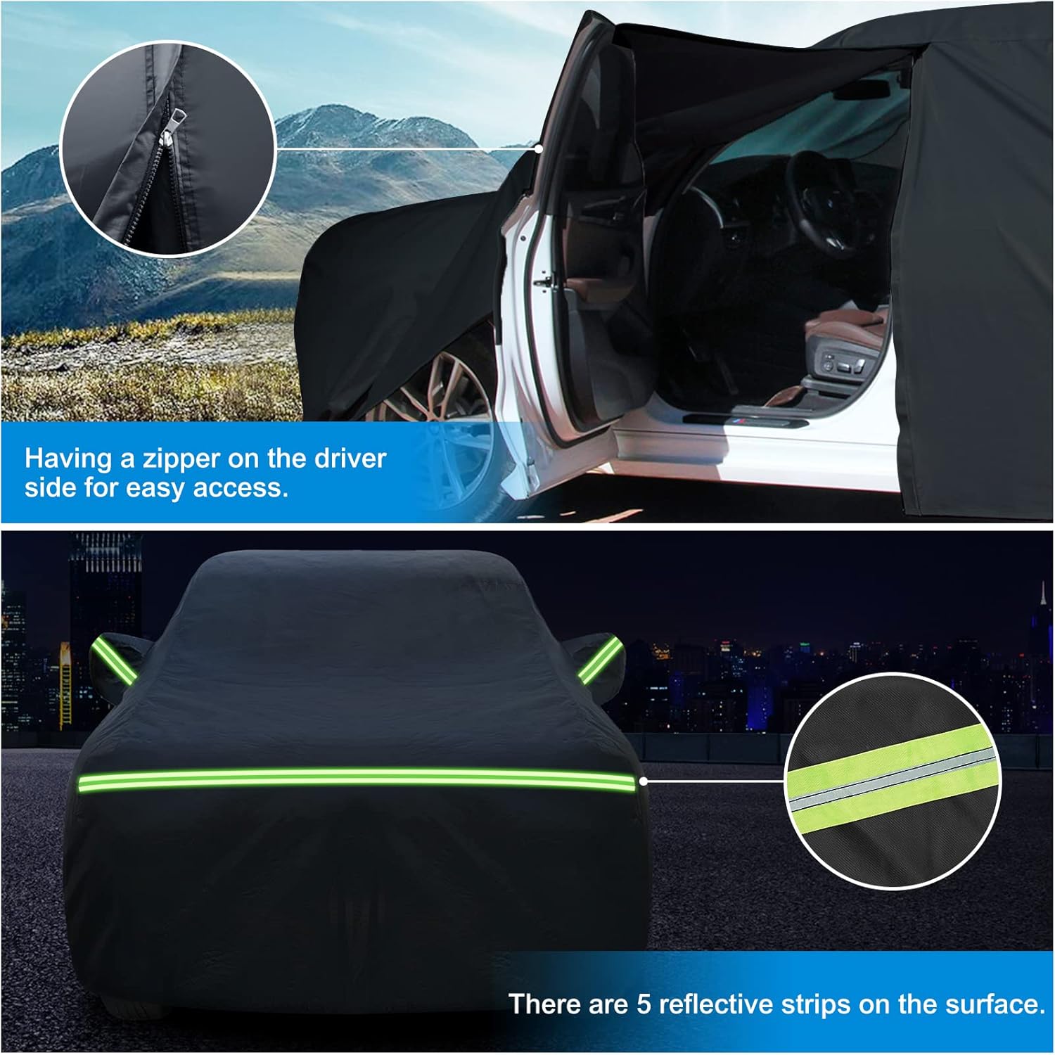 BORDAN Funda para automóvil Dodge Ram 1500 Classic Regular Cab 6 pies 4 pulgadas, caja de 6 pies 4 pulgadas, tela Oxford 420D, protección para todo
