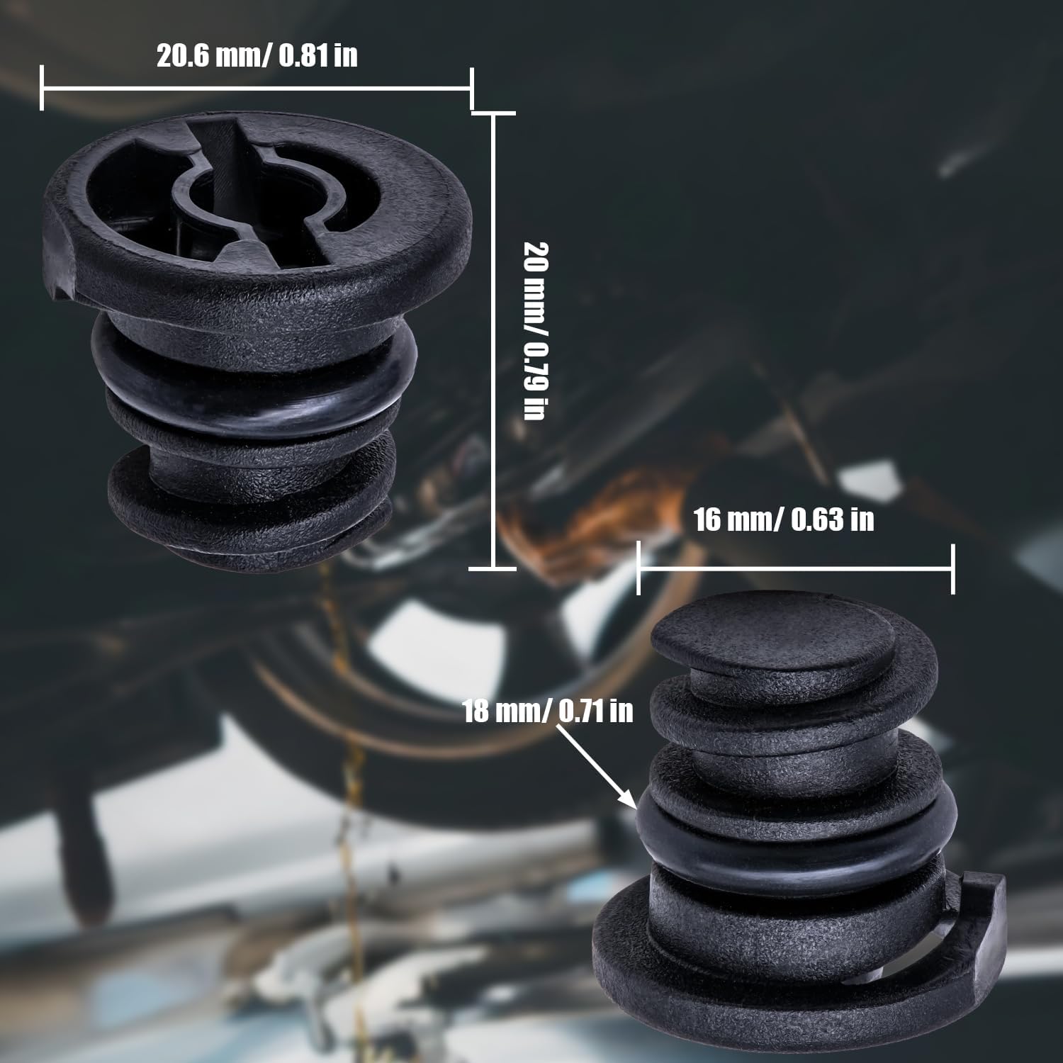 Tapón de drenaje de aceite del motor, 5 Uds. 06L103801, sello de arandela compatible con Golf VW Audi Skoda Passat