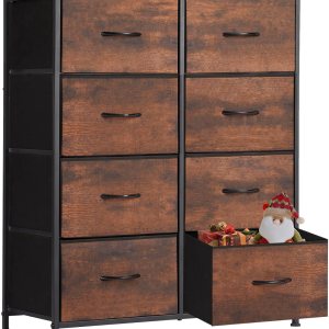Sweetcrispy Cómoda para dormitorio, cajón alto, organizador de aparador, cajones de almacenamiento, torre de almacenamiento de tela con 8 cajones, Sweetcrispy Cómoda para dormitorio, cajón alto, organizador de aparador, cajones de almacenamiento, torre de almacenamiento de tela con 8 cajones,
