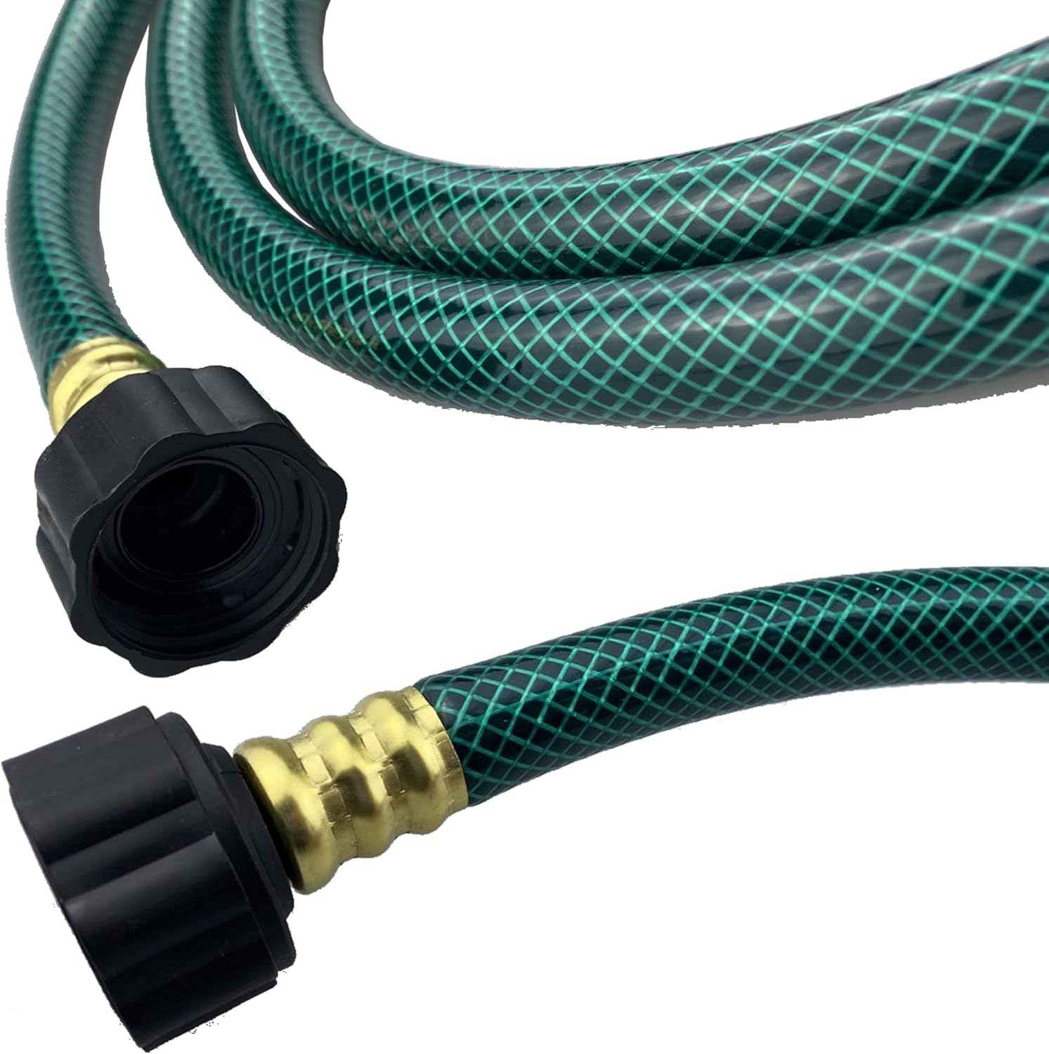 Manguera de jardín de PVC de 12 pulgada, manguera de agua flexible con accesorios macho y hembra, sin fugas, resistente, para el hogar, al aire