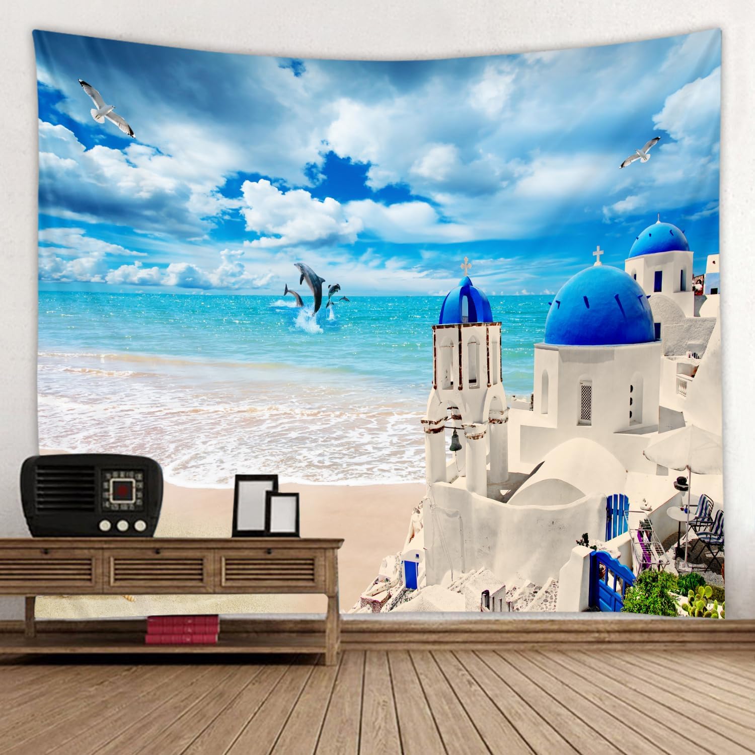 Tapiz para dormitorio y lavandería, decoración estética, tapices para decoración de ducha, baño, impresión 3D al aire libre, jardín, tela suave,
