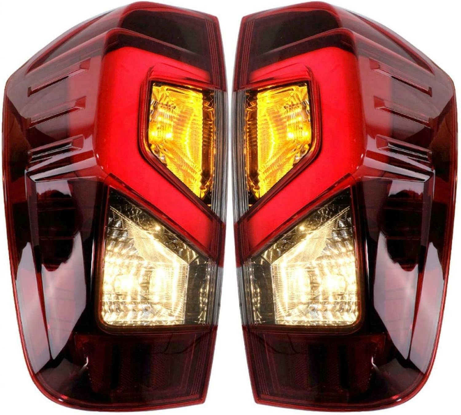 WOZIES 26555-6KG0A, 26550-6KG0A carcasa roja impermeable luz trasera de coche para Navara Np300 D23 2015-2021
