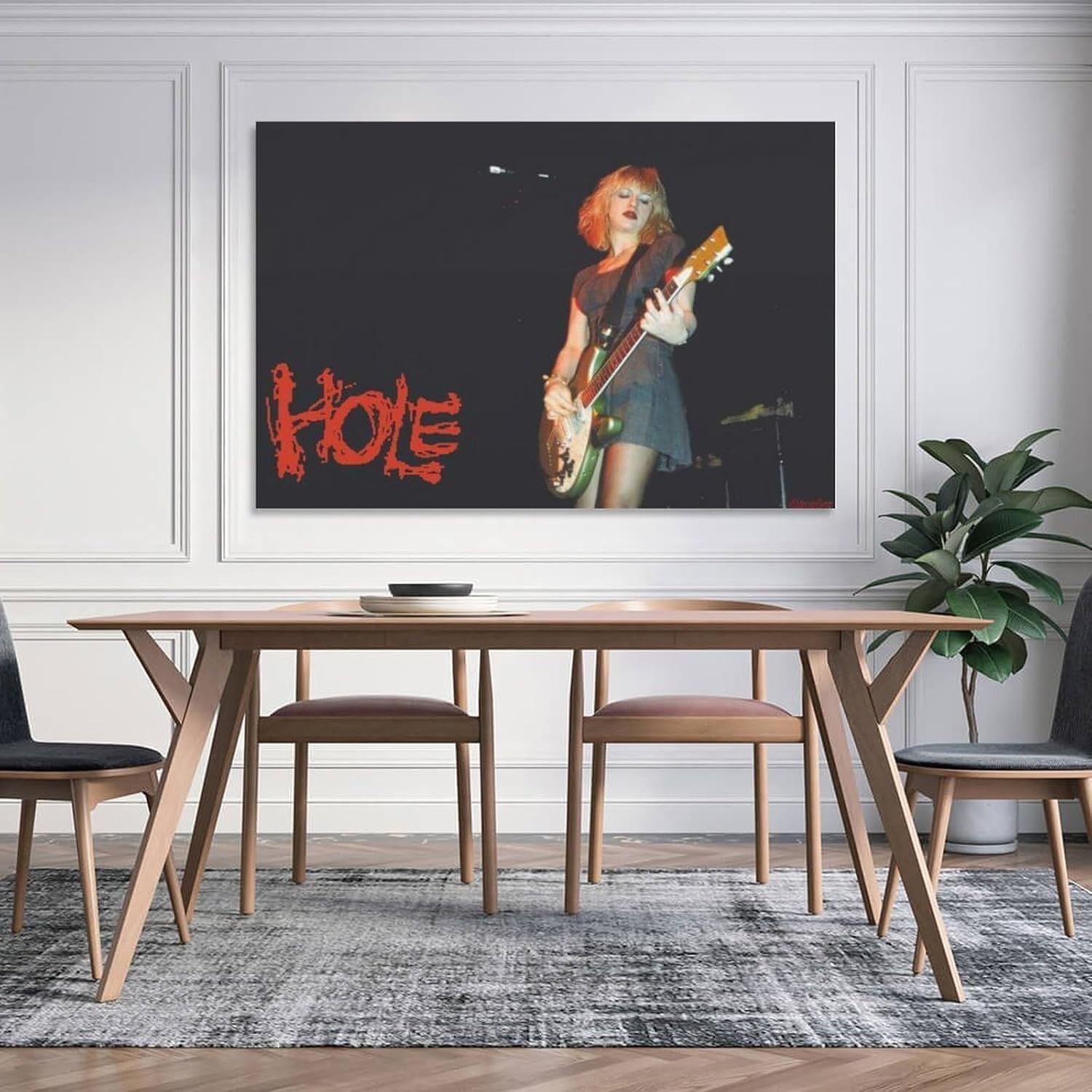 VERMIS Póster de amor con agujero de Courtney para pared, pintura artística decorativa, sala de estar, dormitorio, regalo, sin marco, estilo sin