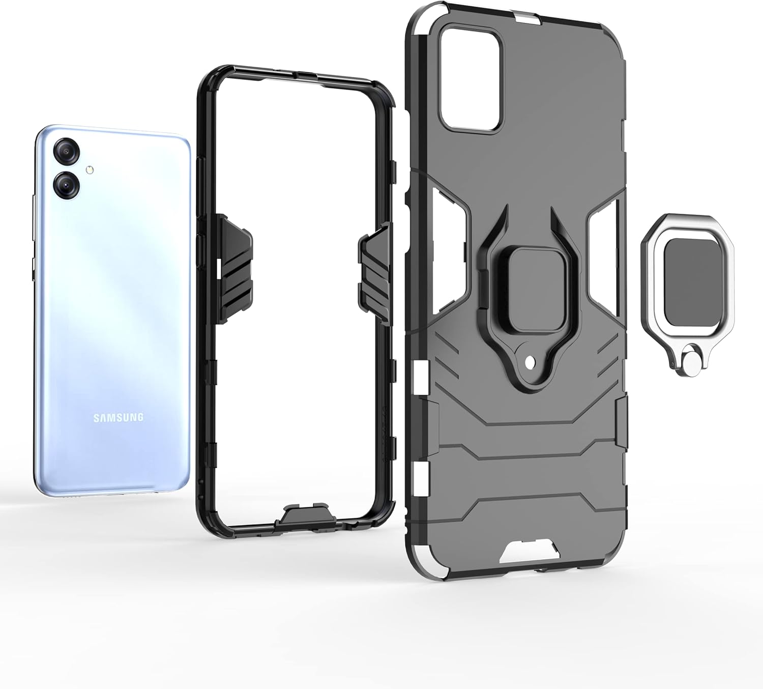 Funda para Samsung Galaxy A04e 4G, soporte magnético para automóvil Samsung SM-A042FDS Galaxy A04e 4G  SM-A042MDS SM-A042F SM-A042M, color negro