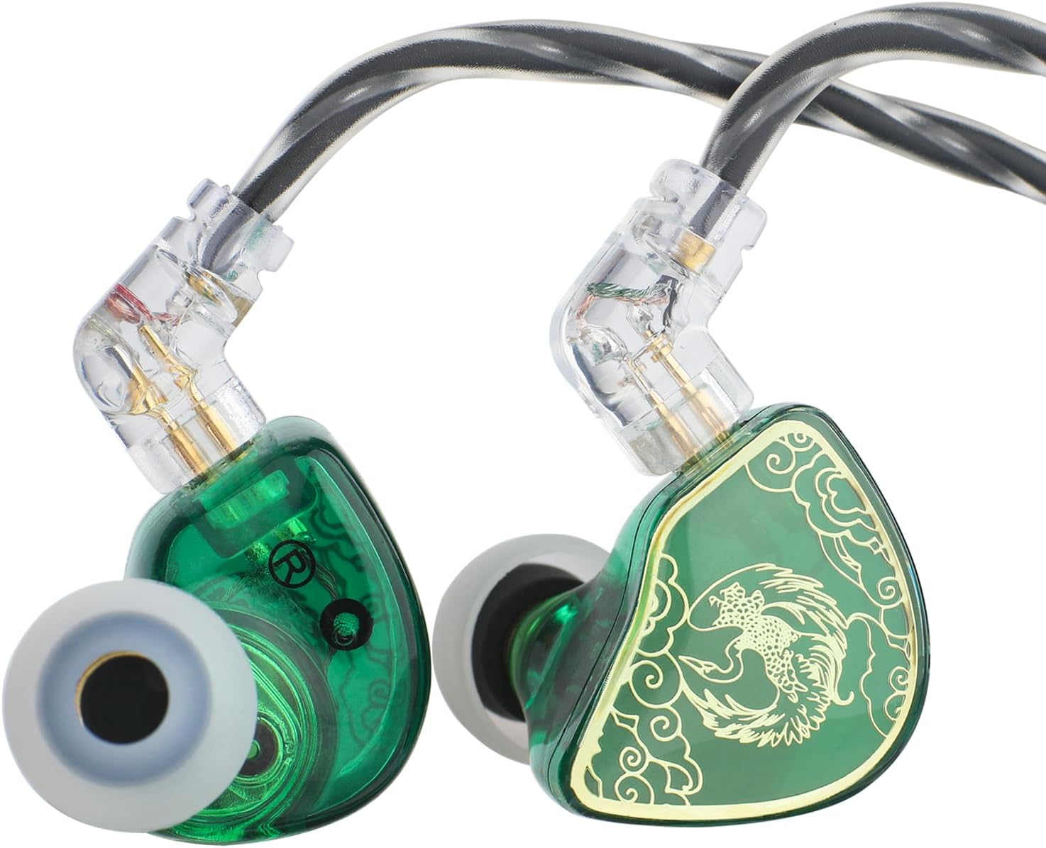 Linsoul TANGZU Wan’er S.G HiFi – Auriculares intrauditivos de diafragma de PET con forma ergonómica, cable trenzado OFC desmontable de 2 pines para