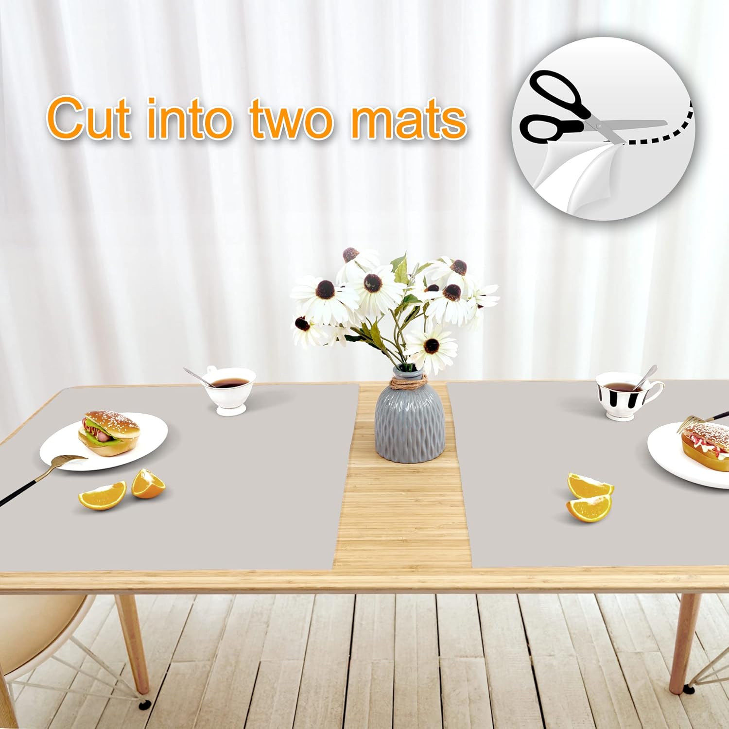 AECHY Alfombrillas de silicona para encimera de cocina de 47 x 23.6 x 0.08 pulgadas, tapete resistente al calor más grande enviado enrollado para