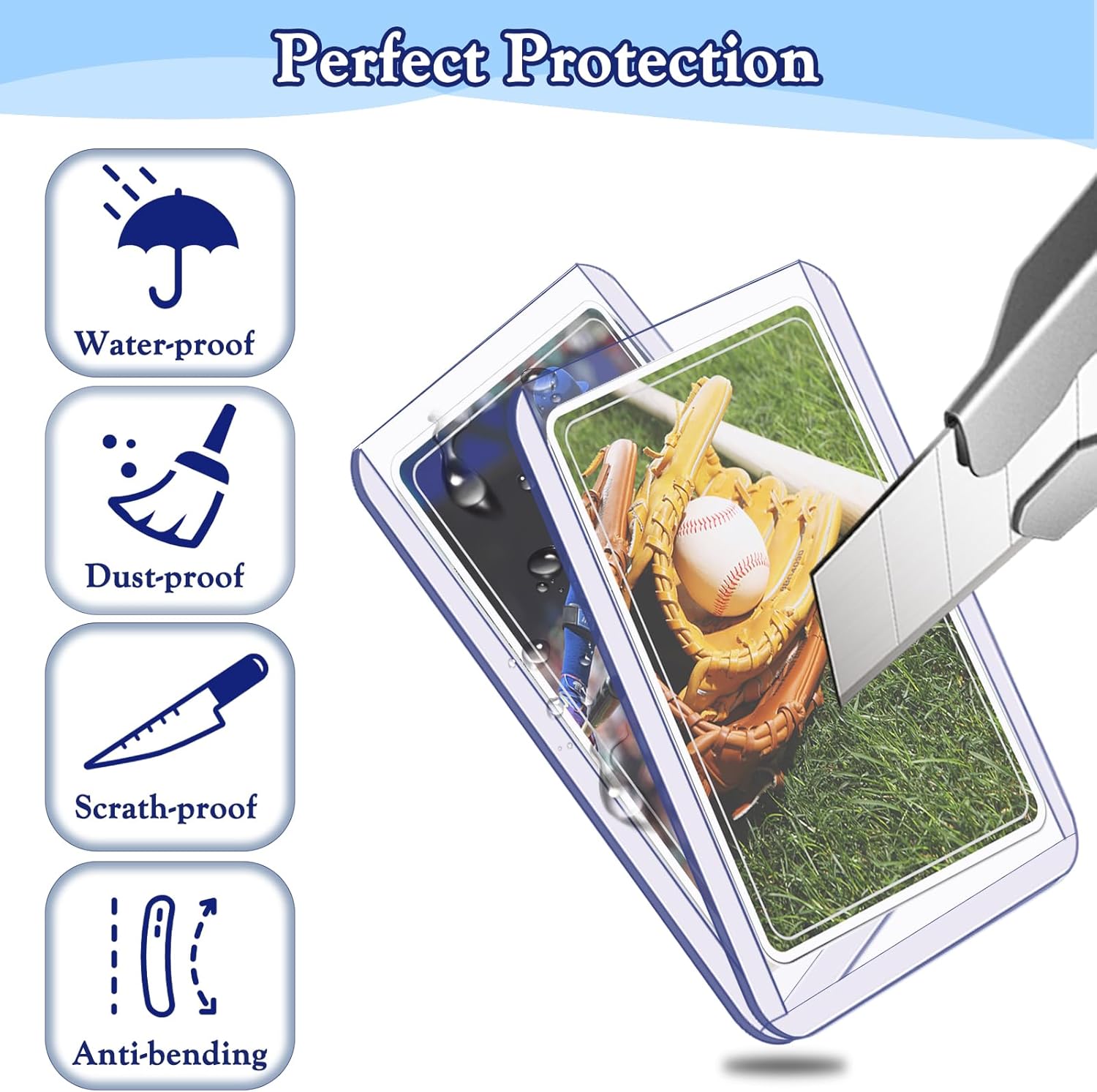 TopLoaders – 200 fundas para tarjetas y 400 fundas transparentes y suaves para tarjetas intercambiables, fundas protectoras para tarjetas Stardard,