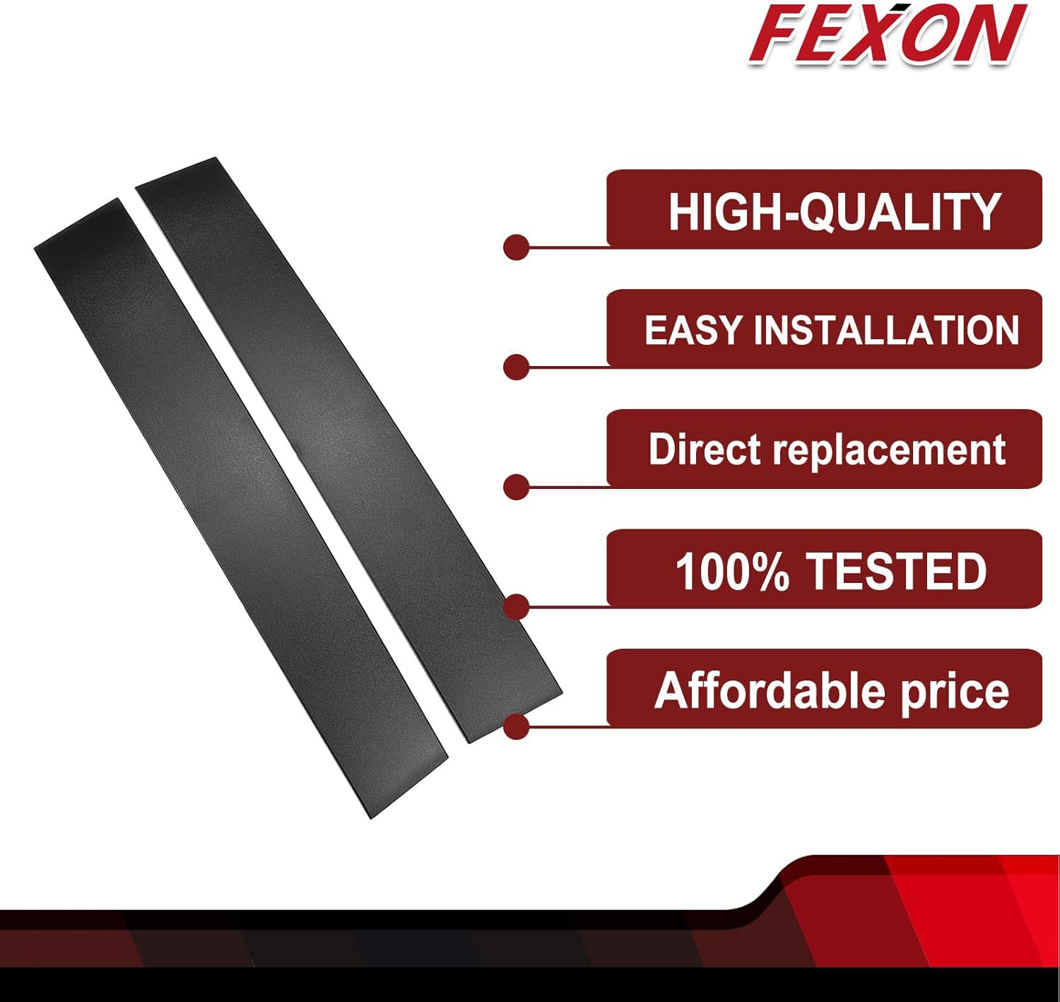 FEXON Kit de moldeo para parabrisas delantero del lado del conductor y del pasajero, compatible con Dodge Grand Caravan 2008-2020, Chrysler Town