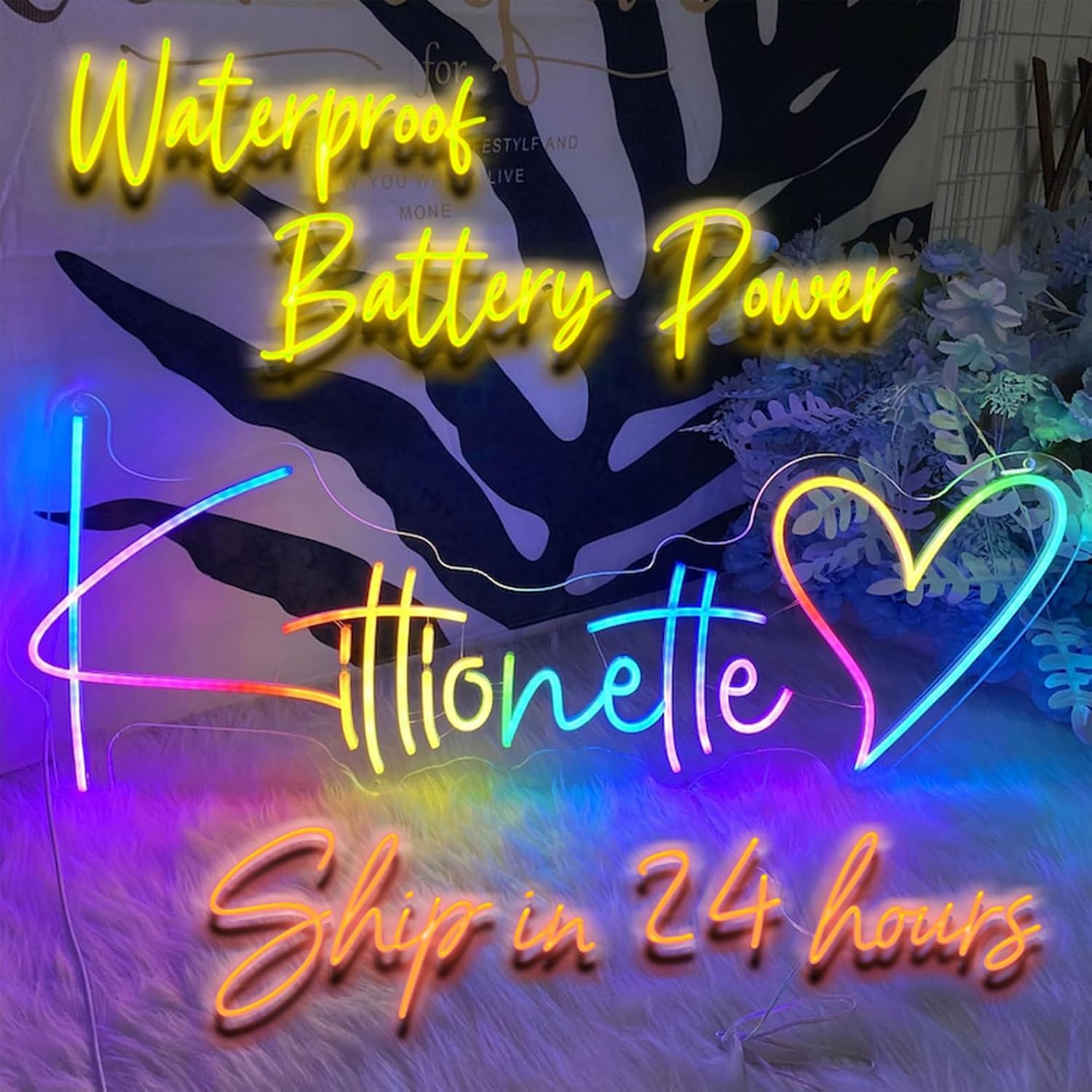 Letreros de neón personalizados para decoración de pared, letrero de nombre de luz de neón personalizado, letrero LED personalizado, letrero de neón