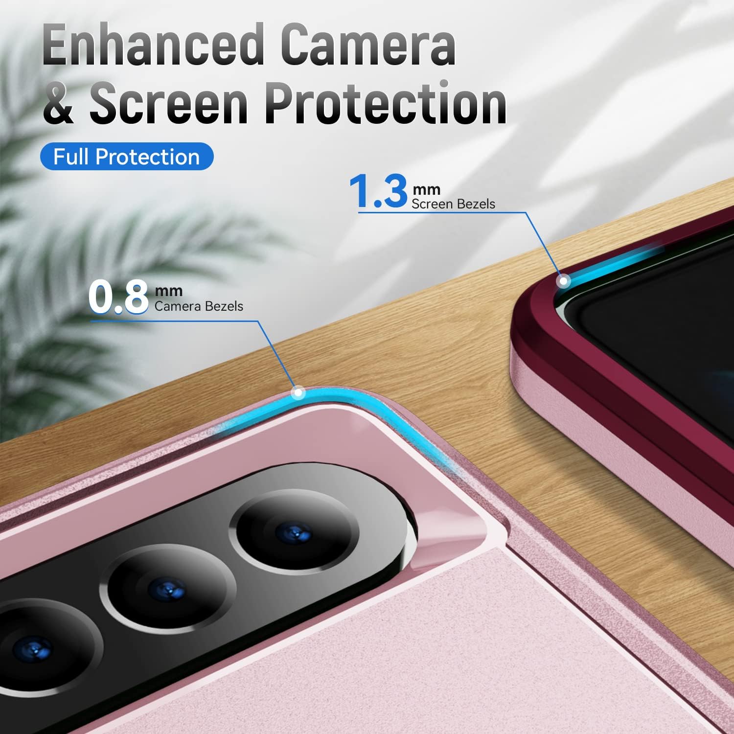 Funda para Samsung Fold 4, funda de teléfono para Samsung Z Fold 4 de doble capa, suave y flexible, carcasa rígida de TPU a prueba de golpes,